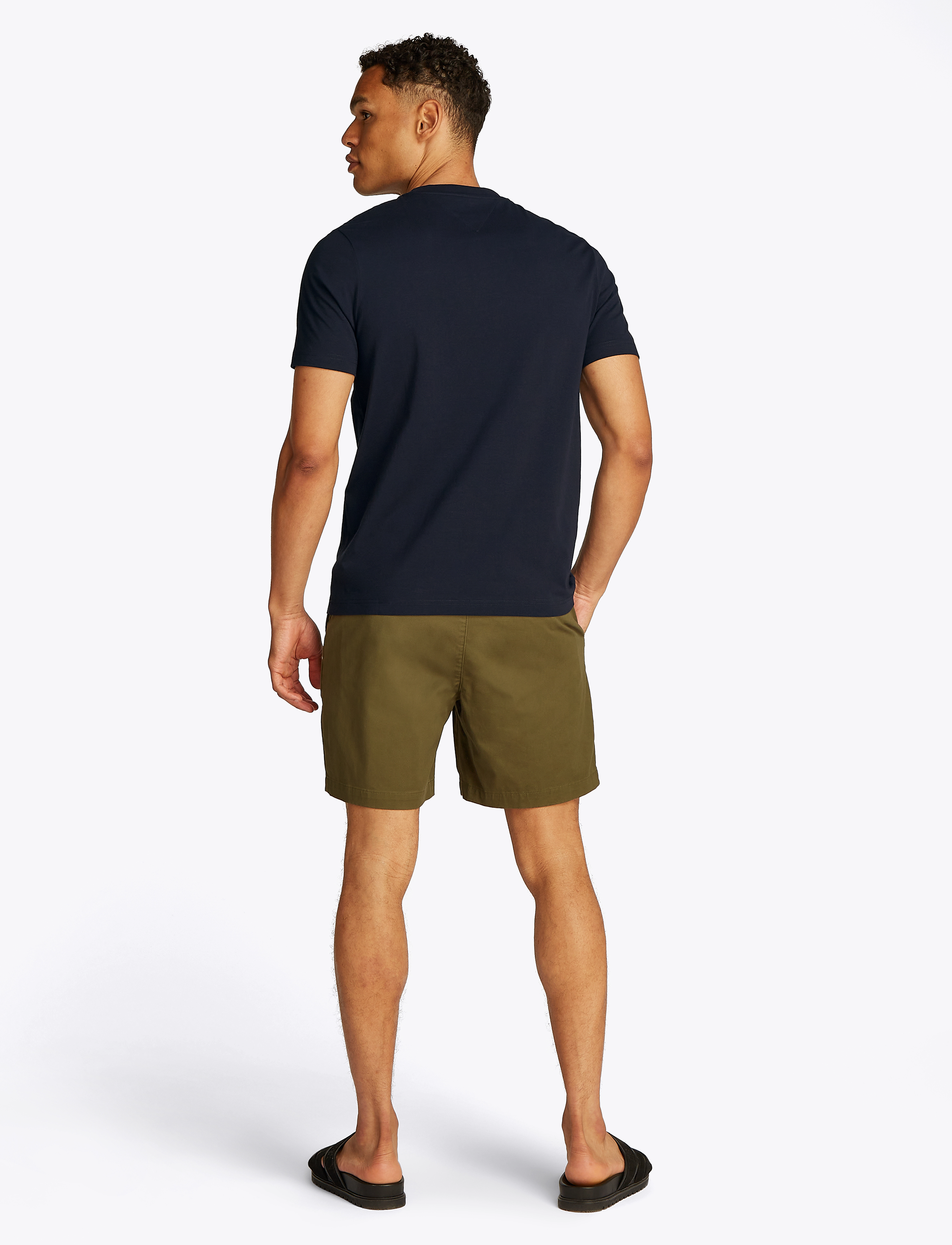 Tommy Hilfiger - HILFIGER STACK TEE - short-sleeved t-shirts - desert sky - 2