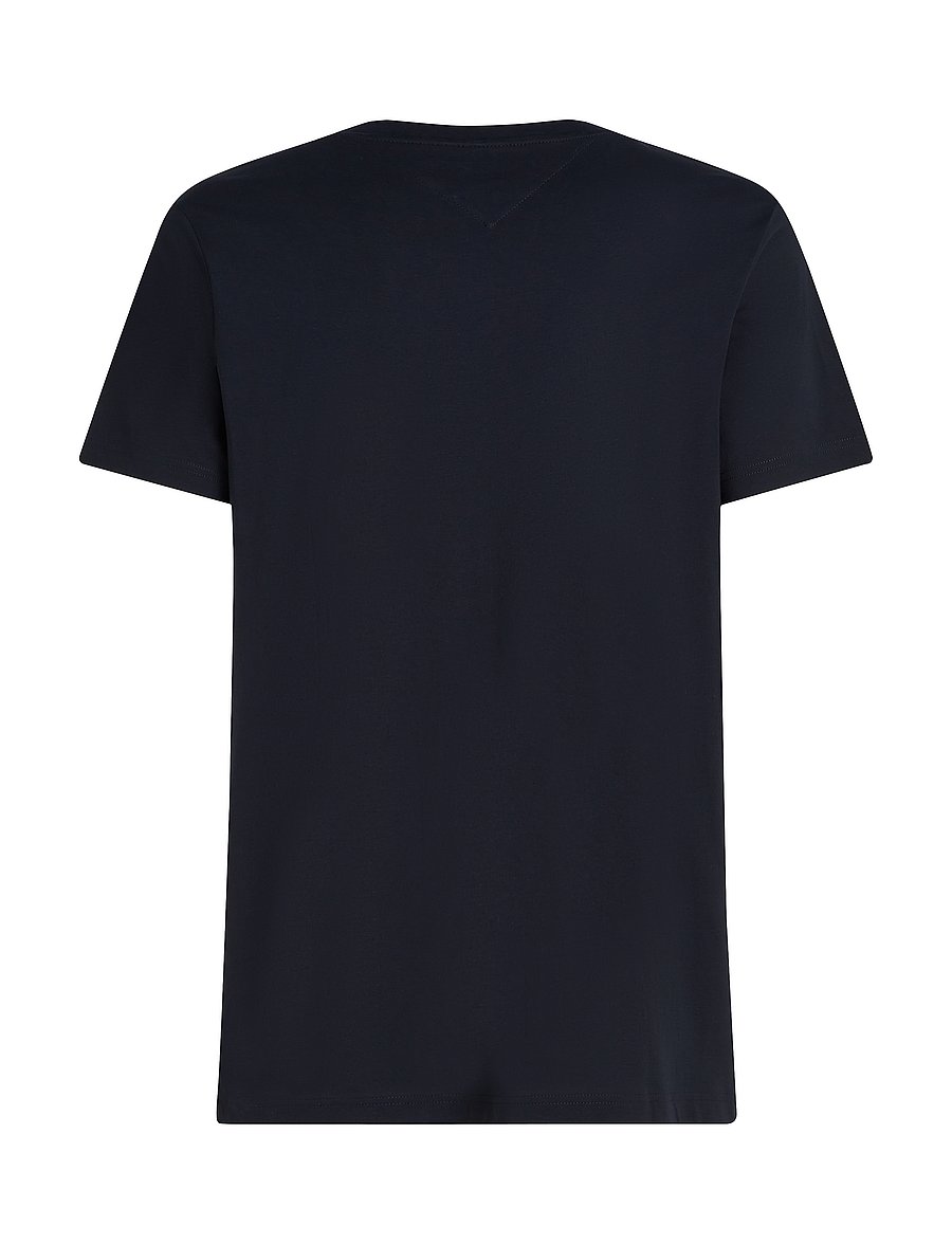 Tommy Hilfiger - HILFIGER STACK TEE - kortärmade t-shirts - desert sky - 5