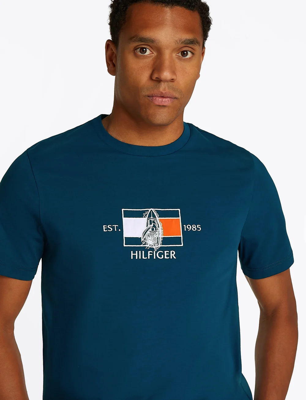 Tommy Hilfiger - HILFIGER FLAG SAILING TEE - marškinėliai trumpomis rankovėmis - night sky - 3