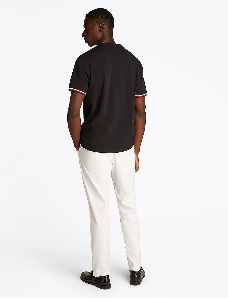 Tommy Hilfiger - GLOBAL STRIPE CUFF TEE - kurzärmelig - black - 2