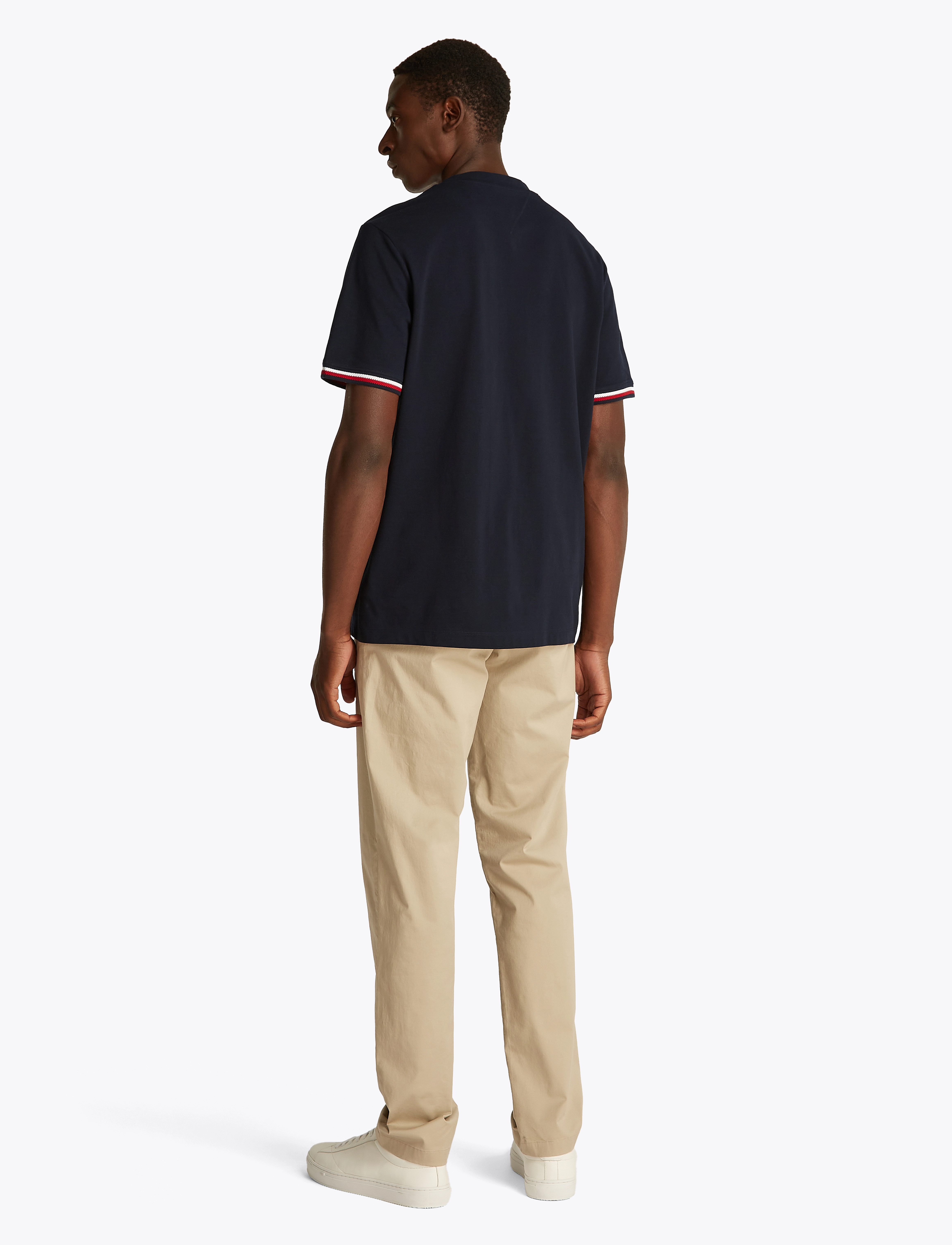Tommy Hilfiger - GLOBAL STRIPE CUFF TEE - desert sky - 2