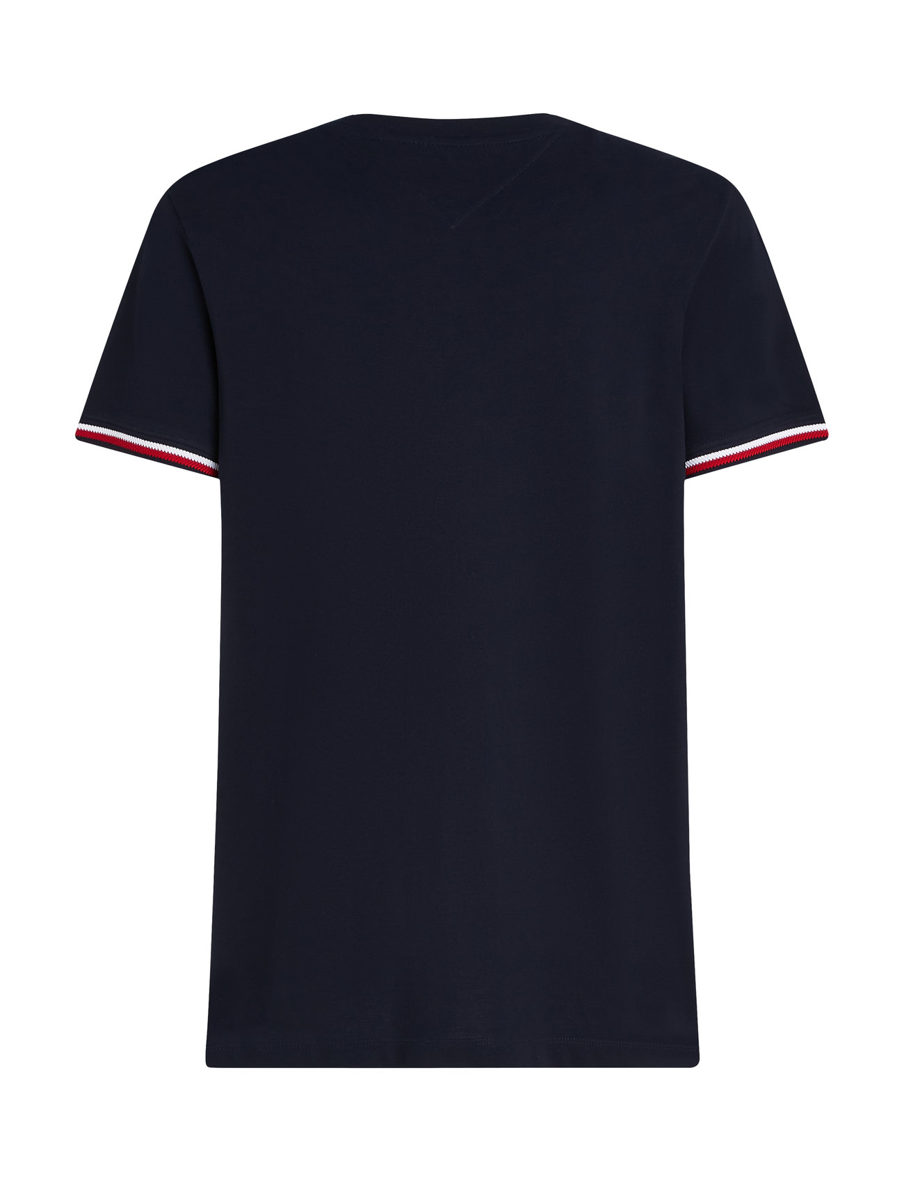 Tommy Hilfiger - GLOBAL STRIPE CUFF TEE - kortærmede t-shirts - desert sky - 4