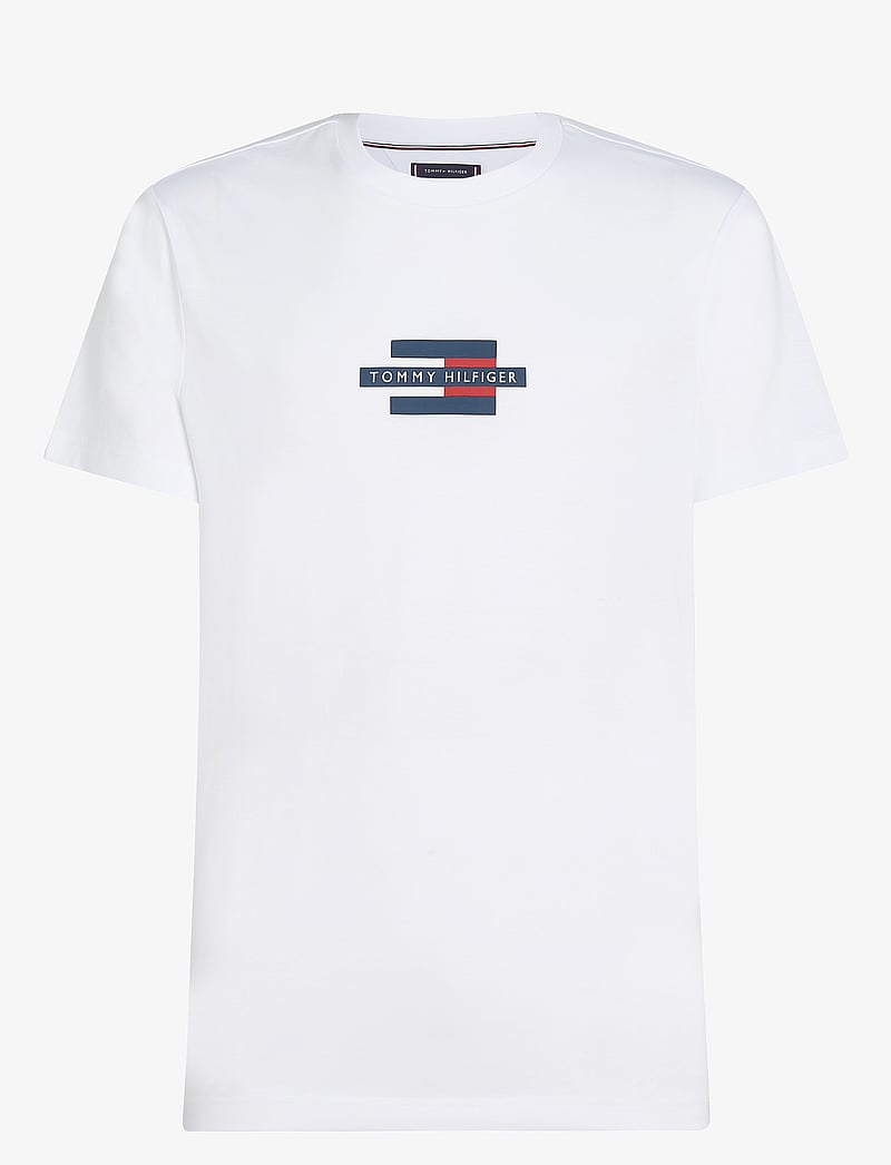 Tommy Hilfiger - FLAG BOX TEE - kurzärmelig - white - 1