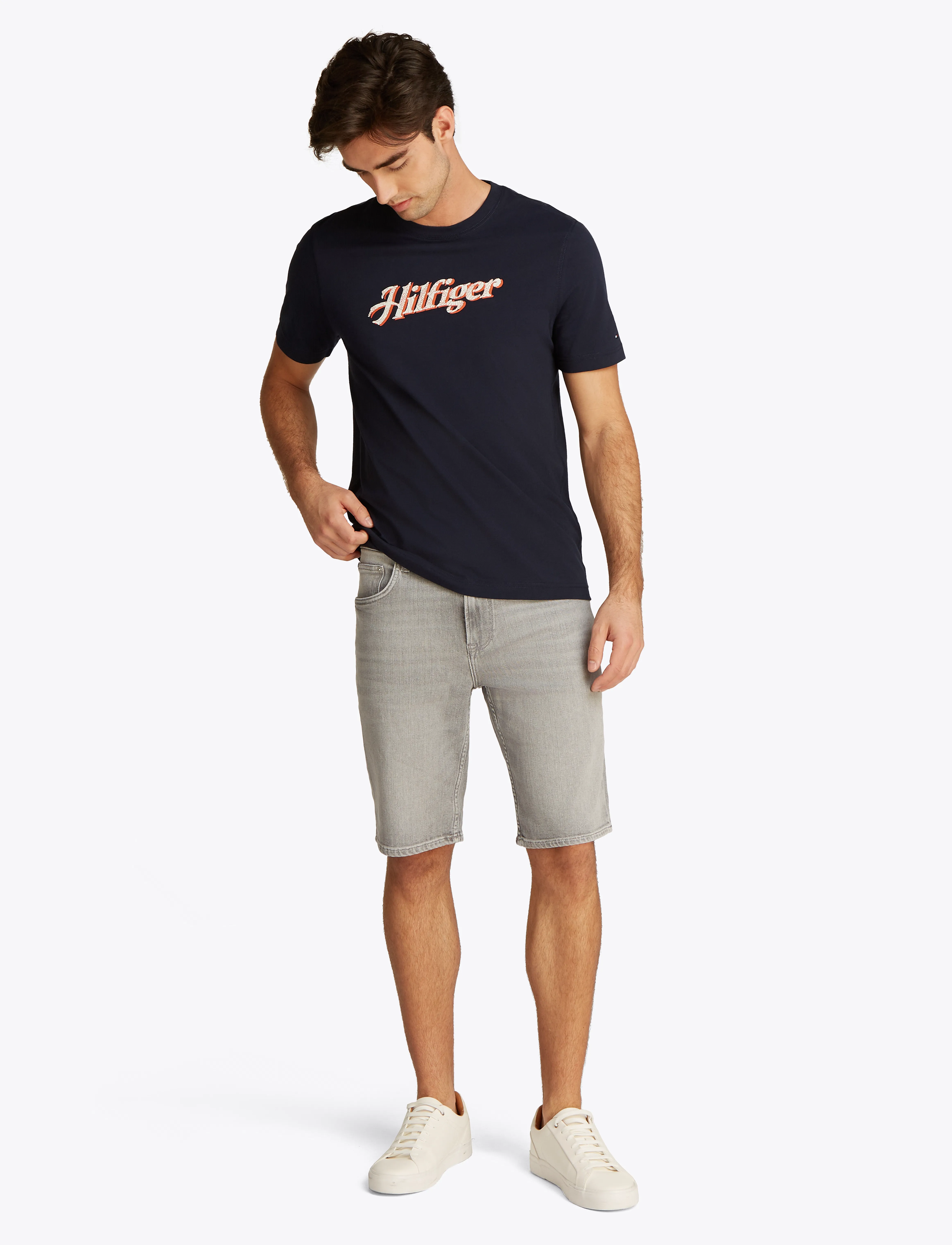 Tommy Hilfiger - HILFIGER SUMMER SCRIPT TEE - kortärmade t-shirts - desert sky - 3