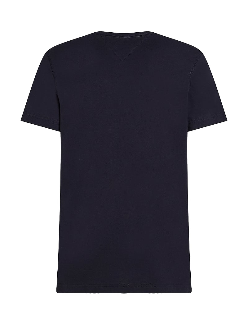 Tommy Hilfiger - HILFIGER SUMMER SCRIPT TEE - kortærmede t-shirts - desert sky - 4