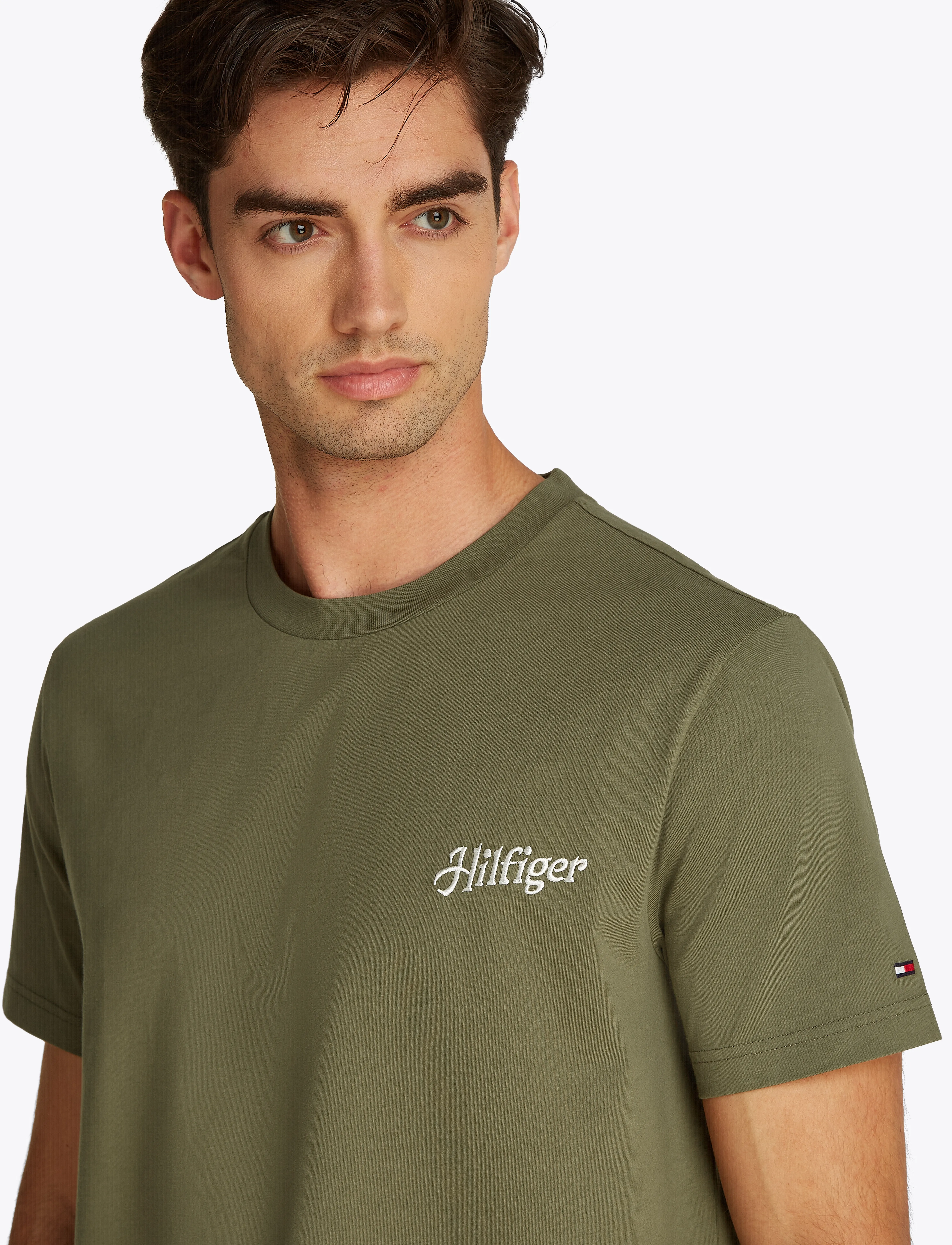 Tommy Hilfiger - HILFIGER SUMMER PHOTO TEE - battle green - 2