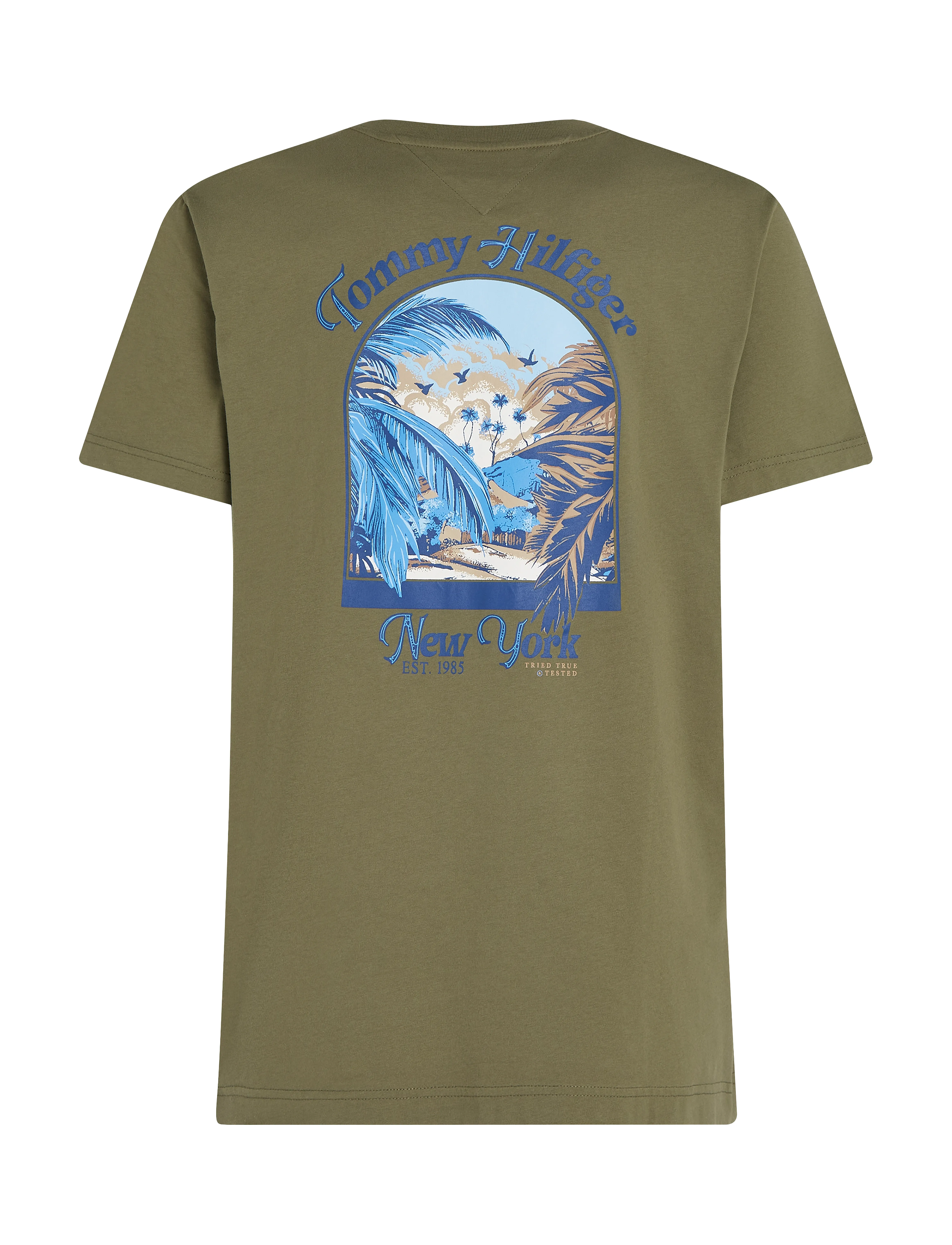 Tommy Hilfiger - HILFIGER SUMMER PHOTO TEE - battle green - 4