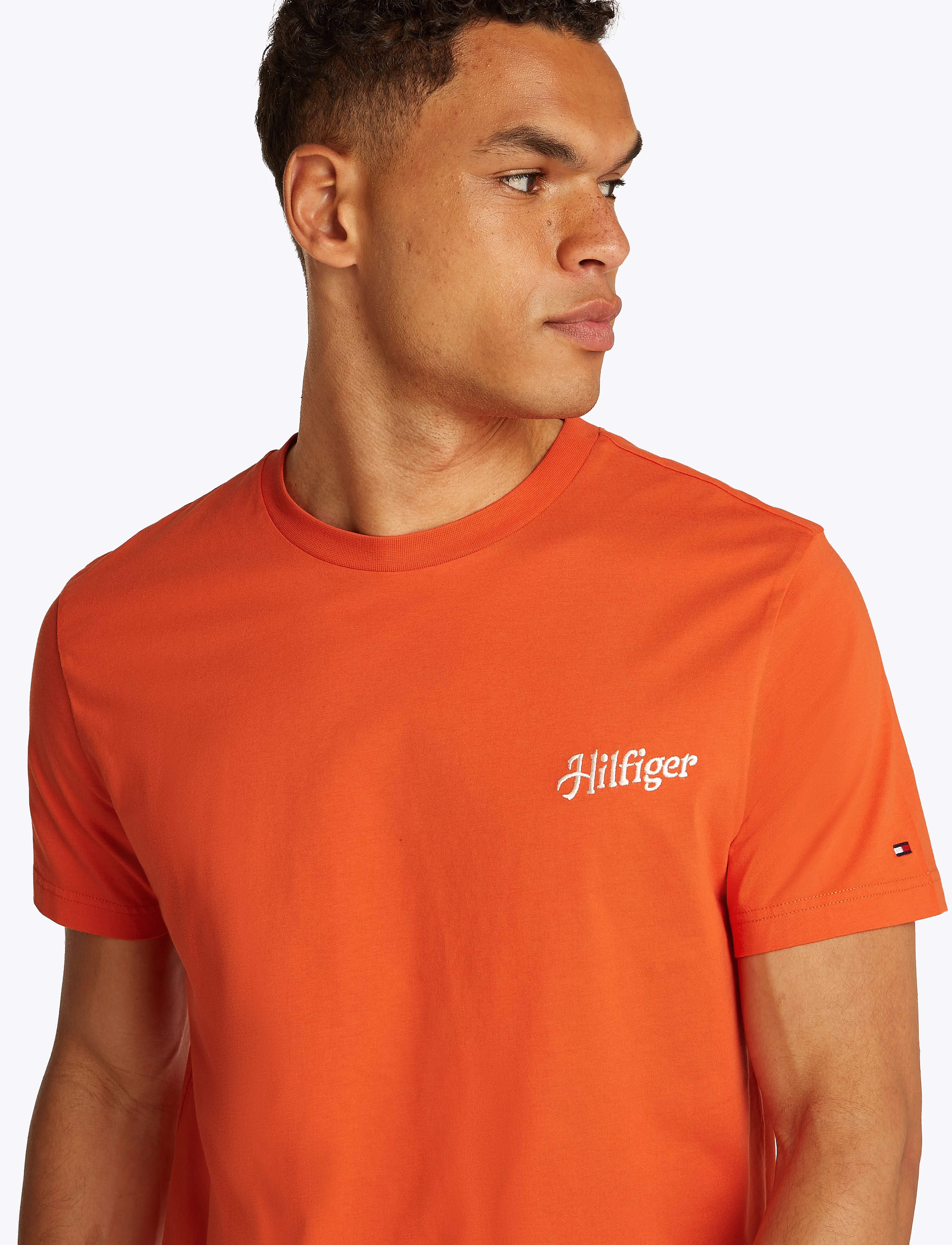 Tommy Hilfiger - HILFIGER SUMMER PHOTO TEE - brilliant orange - 2