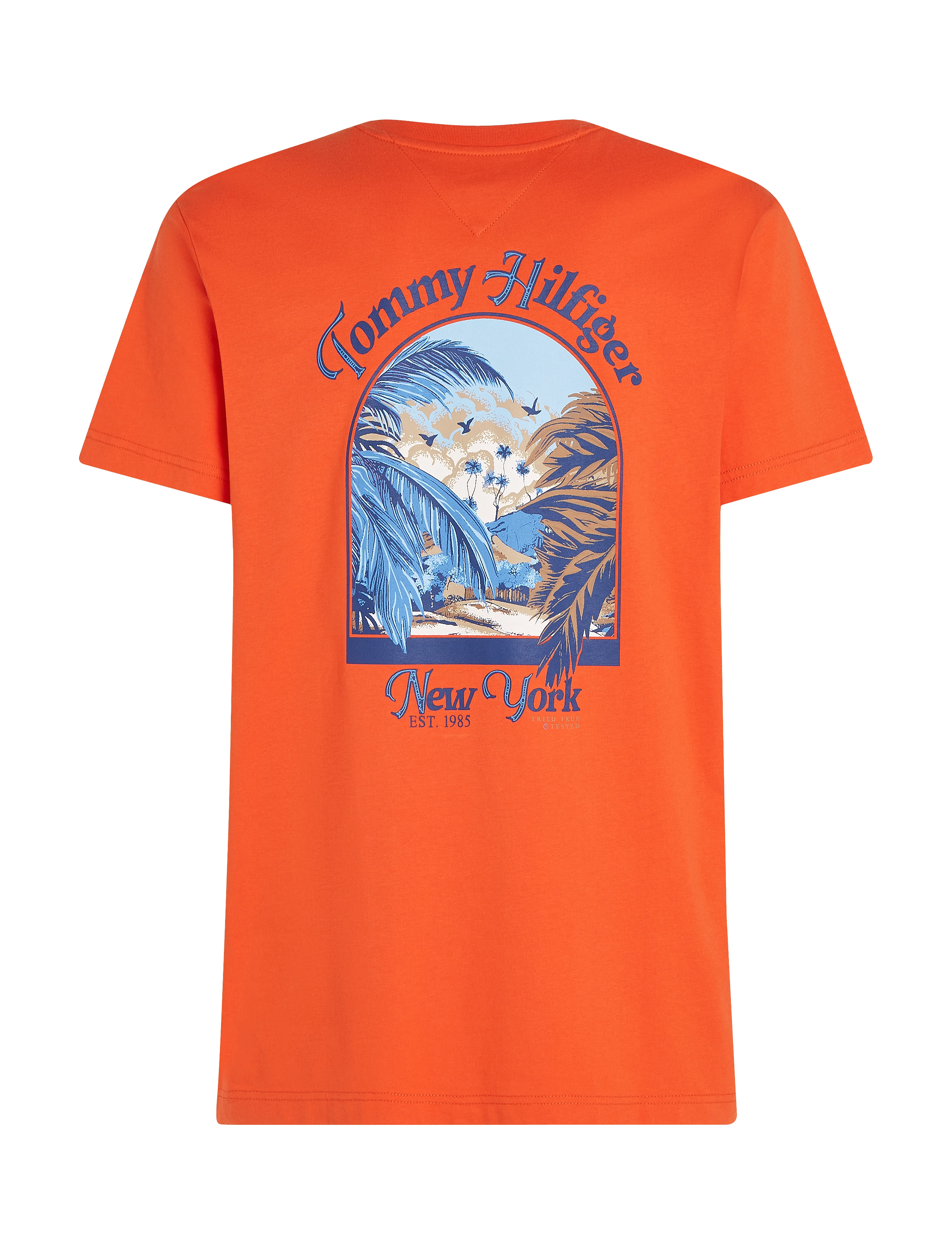 Tommy Hilfiger - HILFIGER SUMMER PHOTO TEE - brilliant orange - 4
