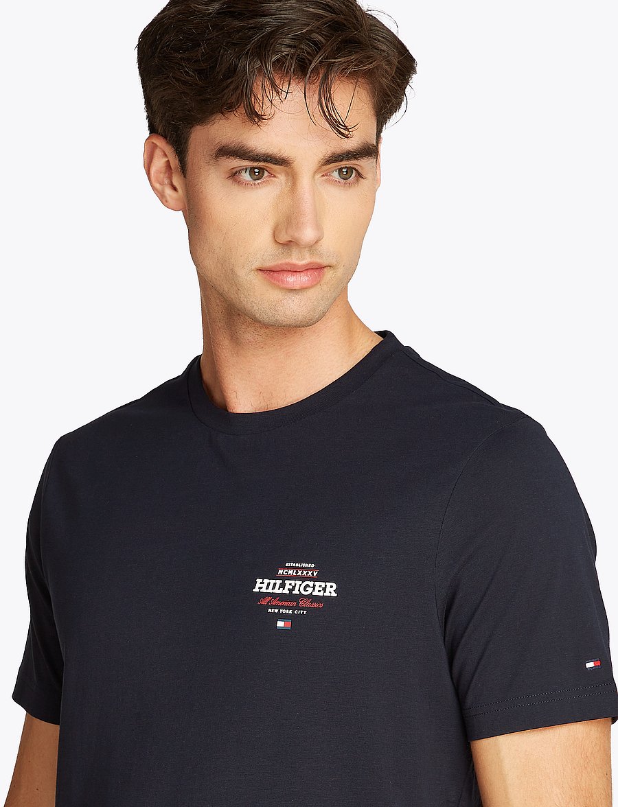 Tommy Hilfiger - MONOTYPE ALL AMERICAN TEE - kurzärmelig - desert sky - 3