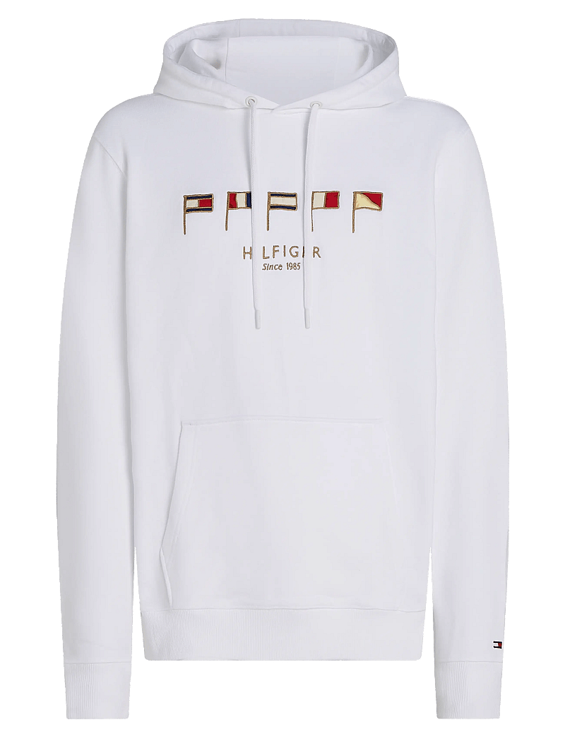 Tommy Hilfiger - HILFIGER MULTI FLAGS HOODY - hoodies - white 658 170 - 1