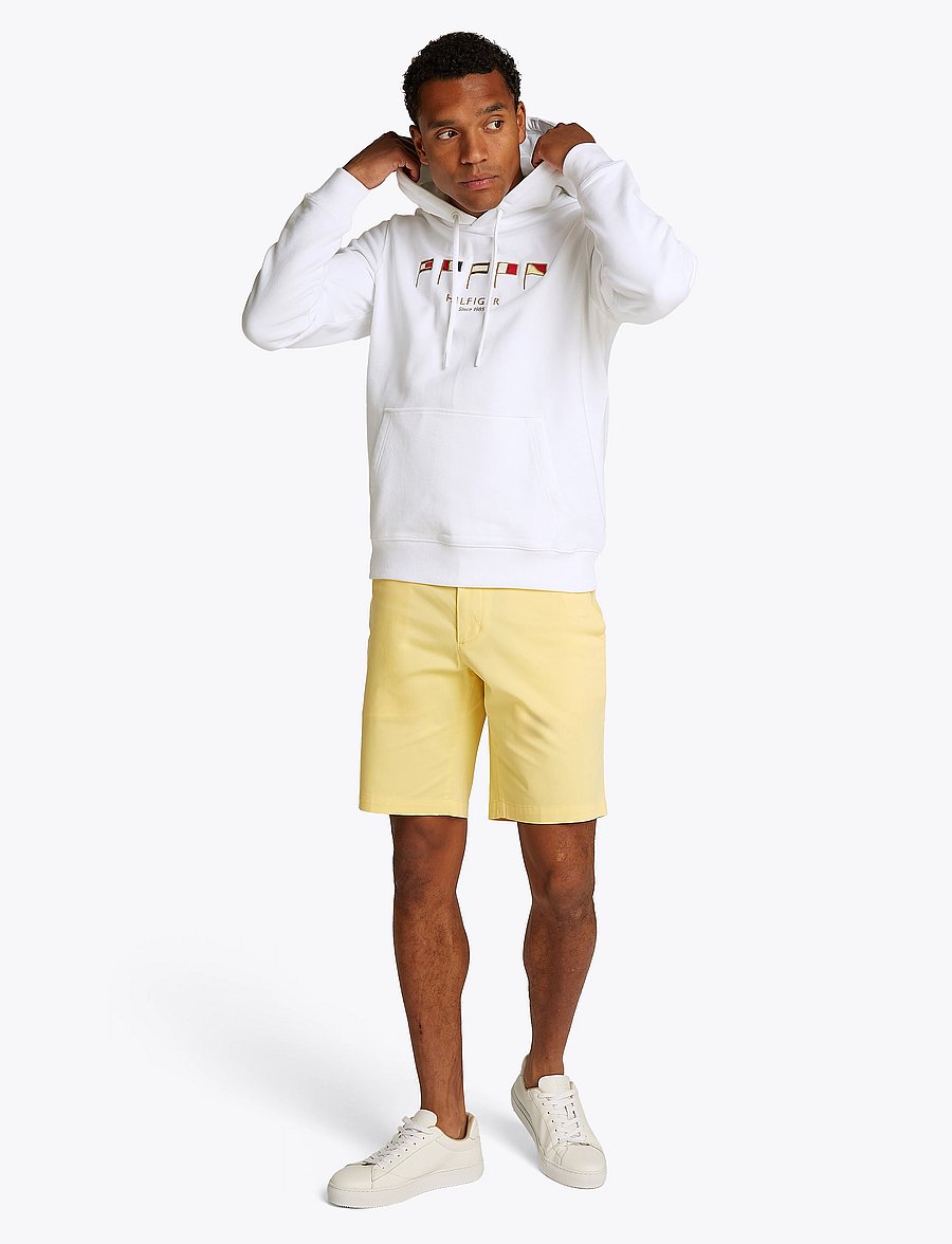 Tommy Hilfiger - HILFIGER MULTI FLAGS HOODY - kapuutsiga dressipluusid - white 658 170 - 5