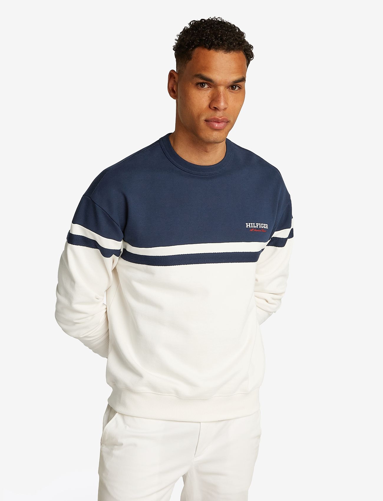 Tommy Hilfiger - MONOTYPE COLOURBLOCK SWEATSHIRT - night sky 1716266 - 0
