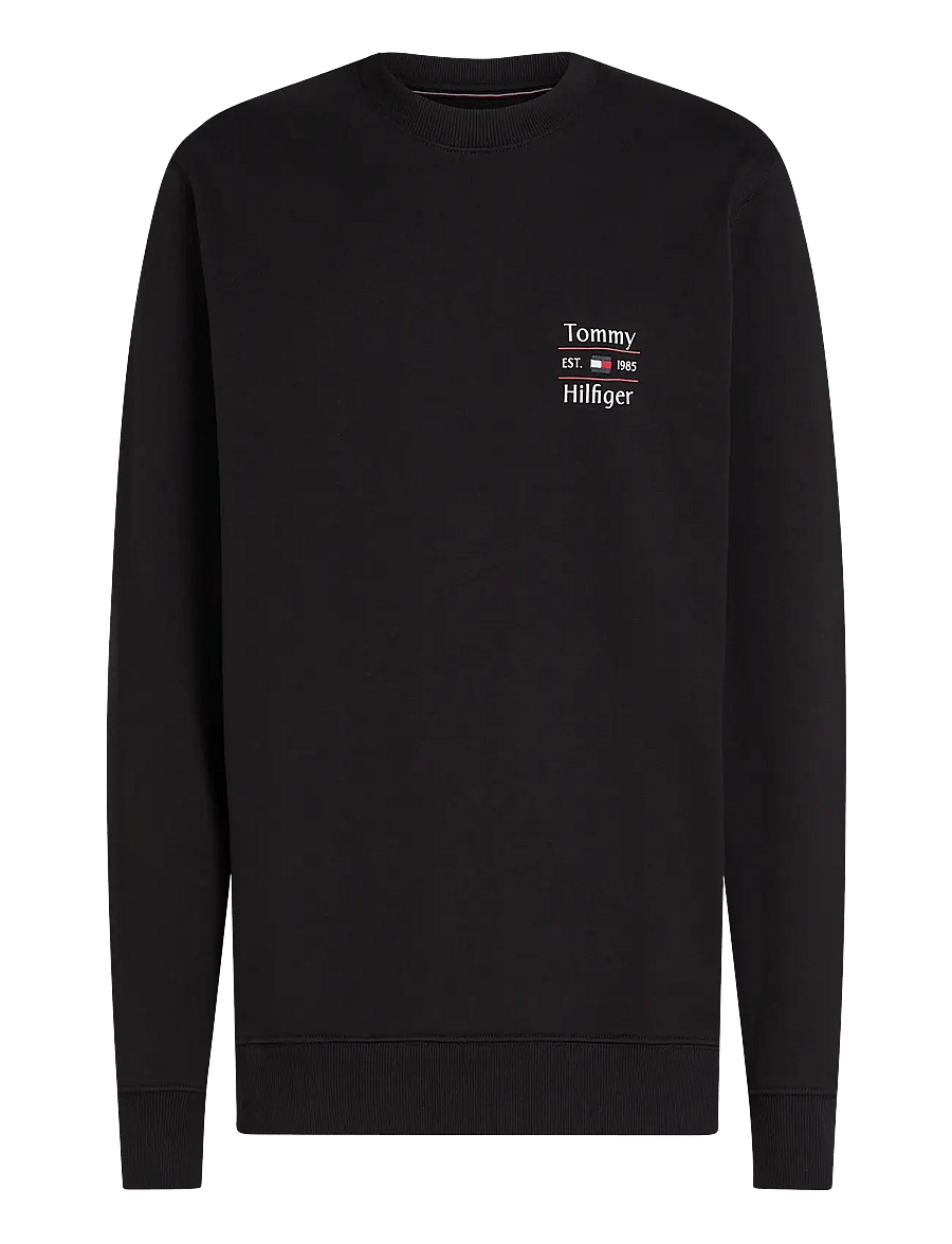 Tommy Hilfiger - HILFIGER STACK SWEATSHIRT - urlaubsfavoriten - black 660 910 - 1
