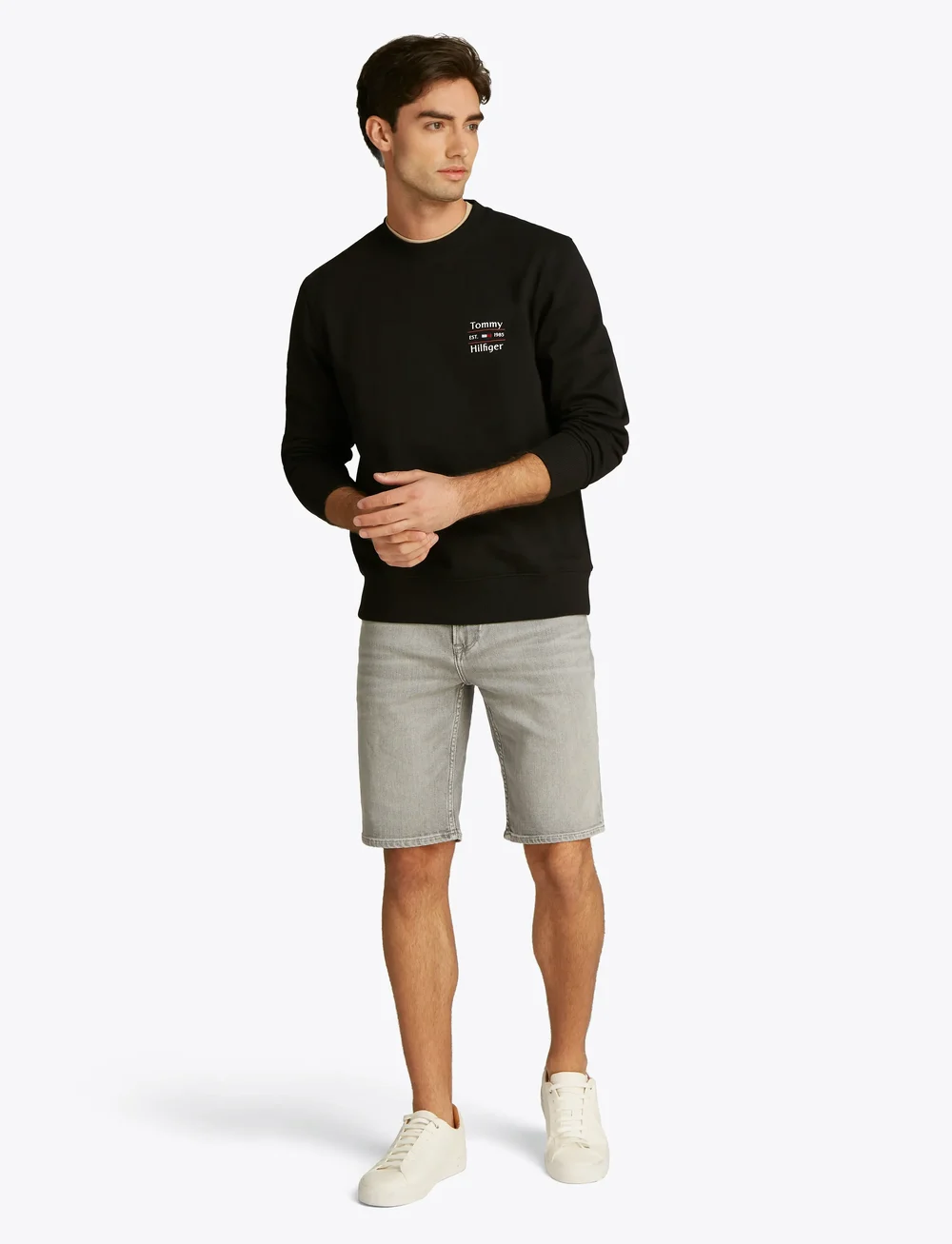 Tommy Hilfiger - HILFIGER STACK SWEATSHIRT - shop efter anledning - black 660 910 - 3