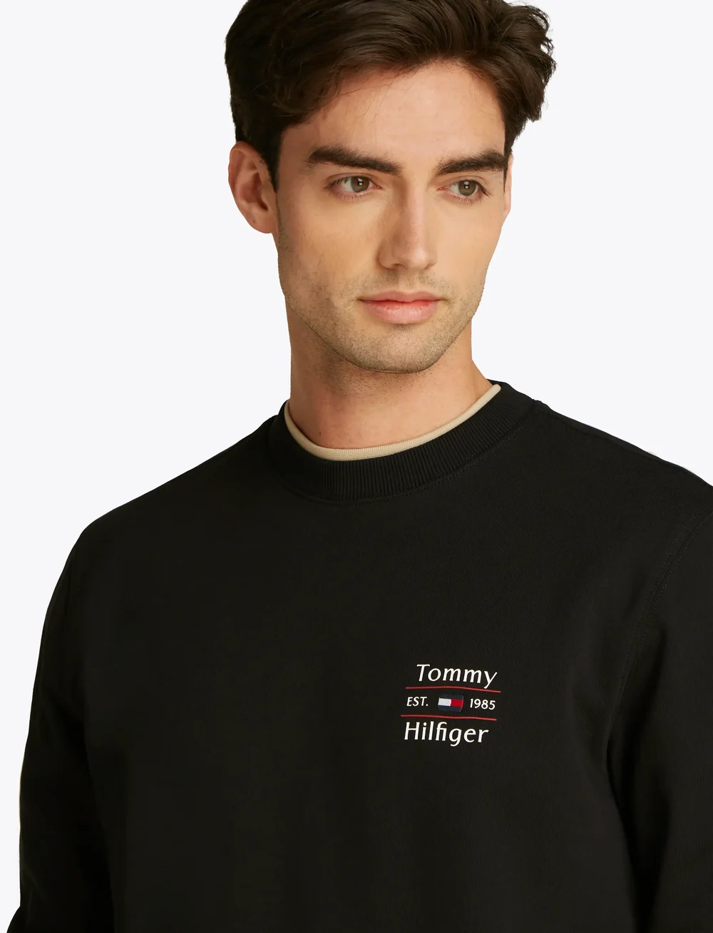 Tommy Hilfiger - HILFIGER STACK SWEATSHIRT - shop efter anledning - black 660 910 - 4