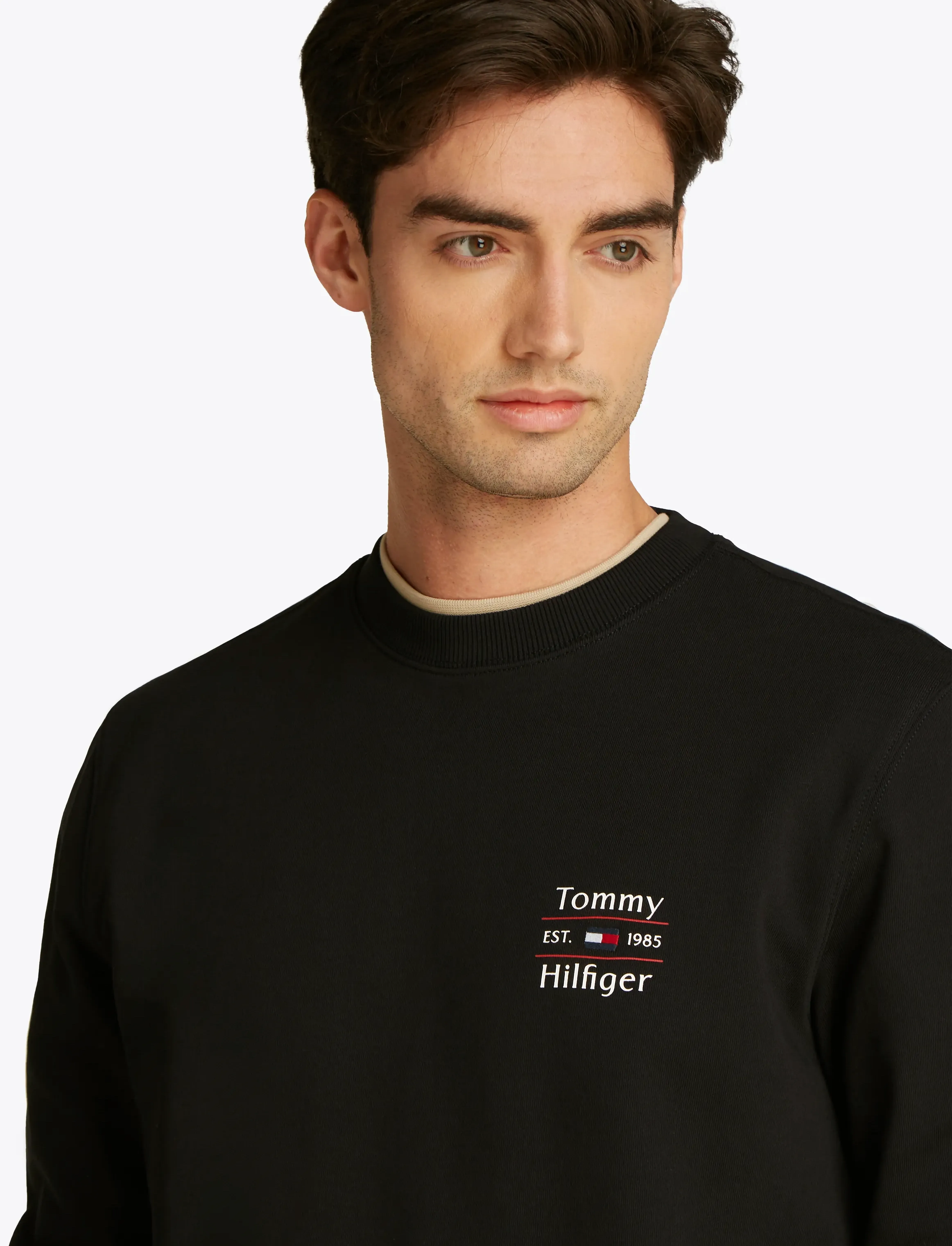 Tommy Hilfiger - HILFIGER STACK SWEATSHIRT - puhkuse põhitooted - black 660 910 - 4