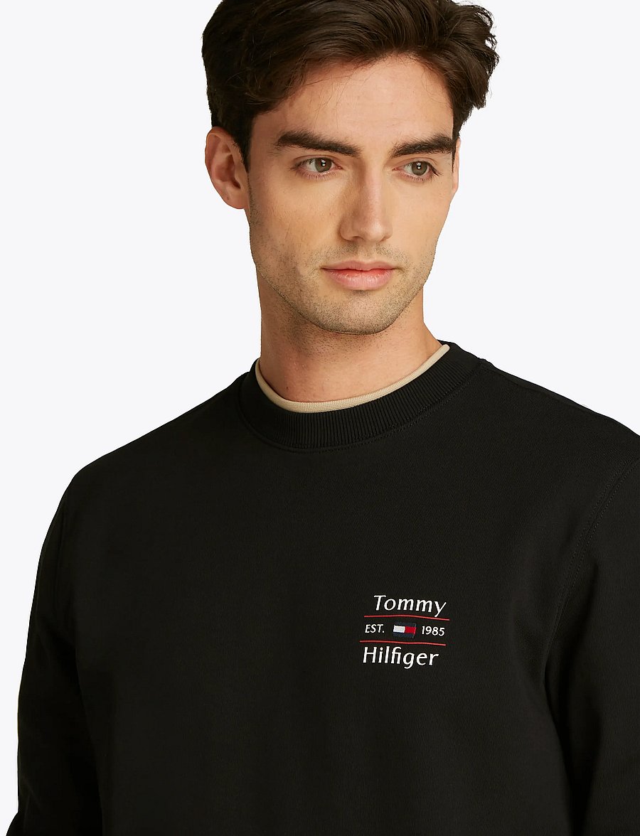 Tommy Hilfiger - HILFIGER STACK SWEATSHIRT - urlaubsfavoriten - black 660 910 - 4