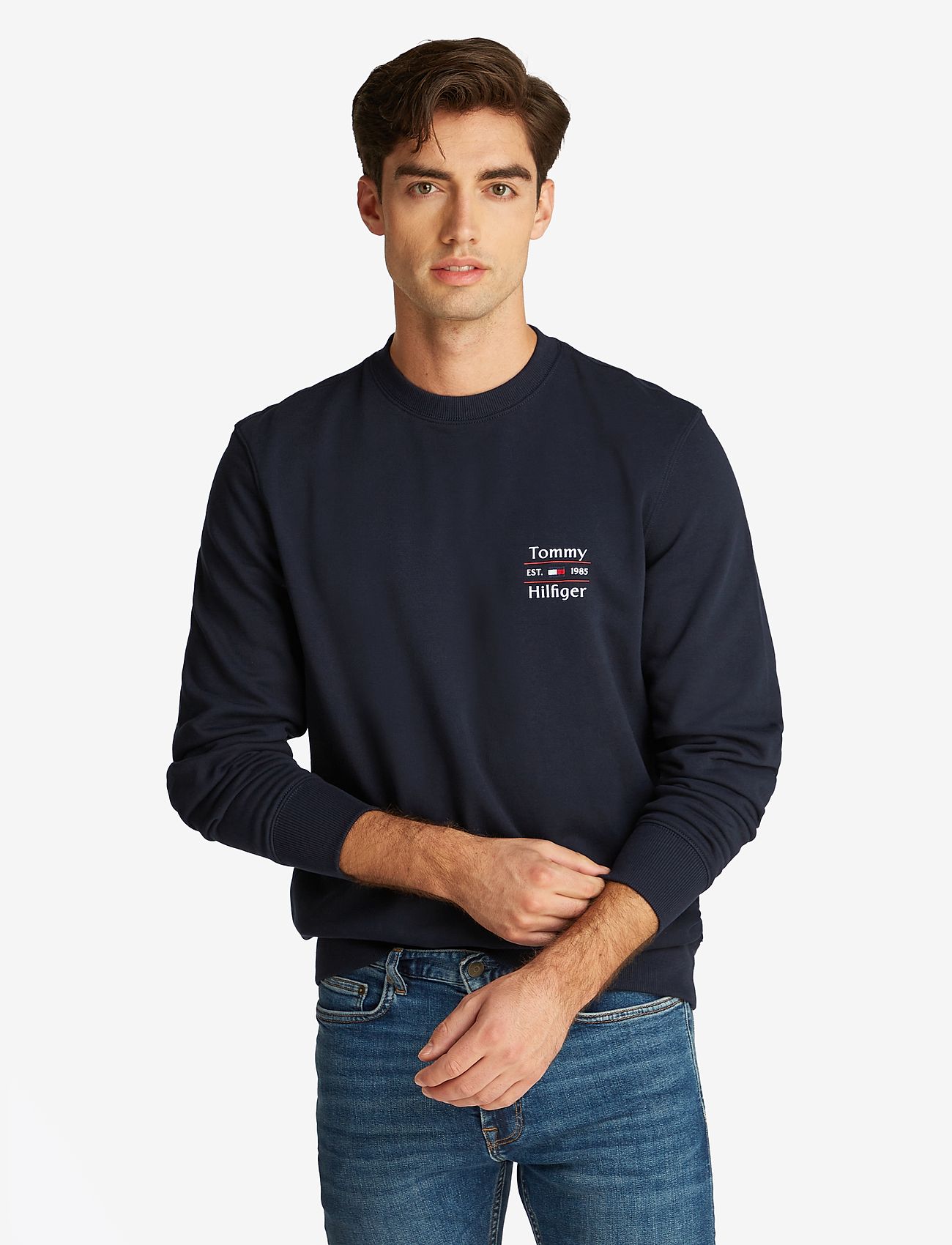 Tommy Hilfiger - HILFIGER STACK SWEATSHIRT - sweatshirts - desert sky 654 920 - 2