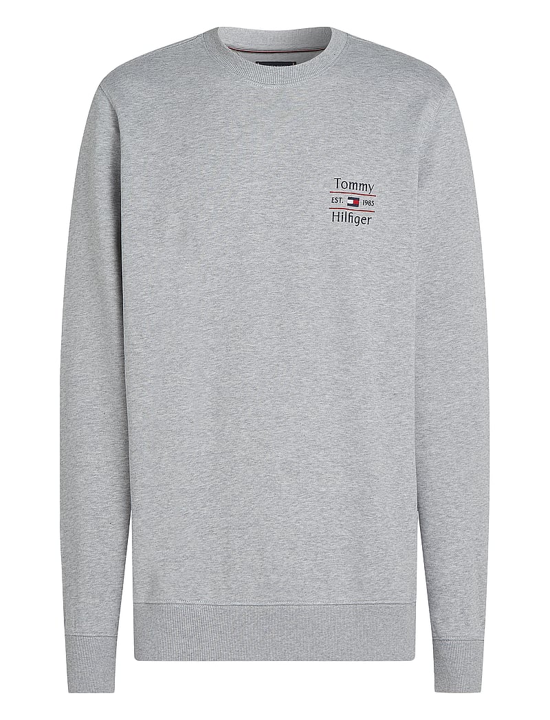 Tommy Hilfiger - HILFIGER STACK SWEATSHIRT - shoppa efter tillfälle - grey heather bc04 vol32 - 1
