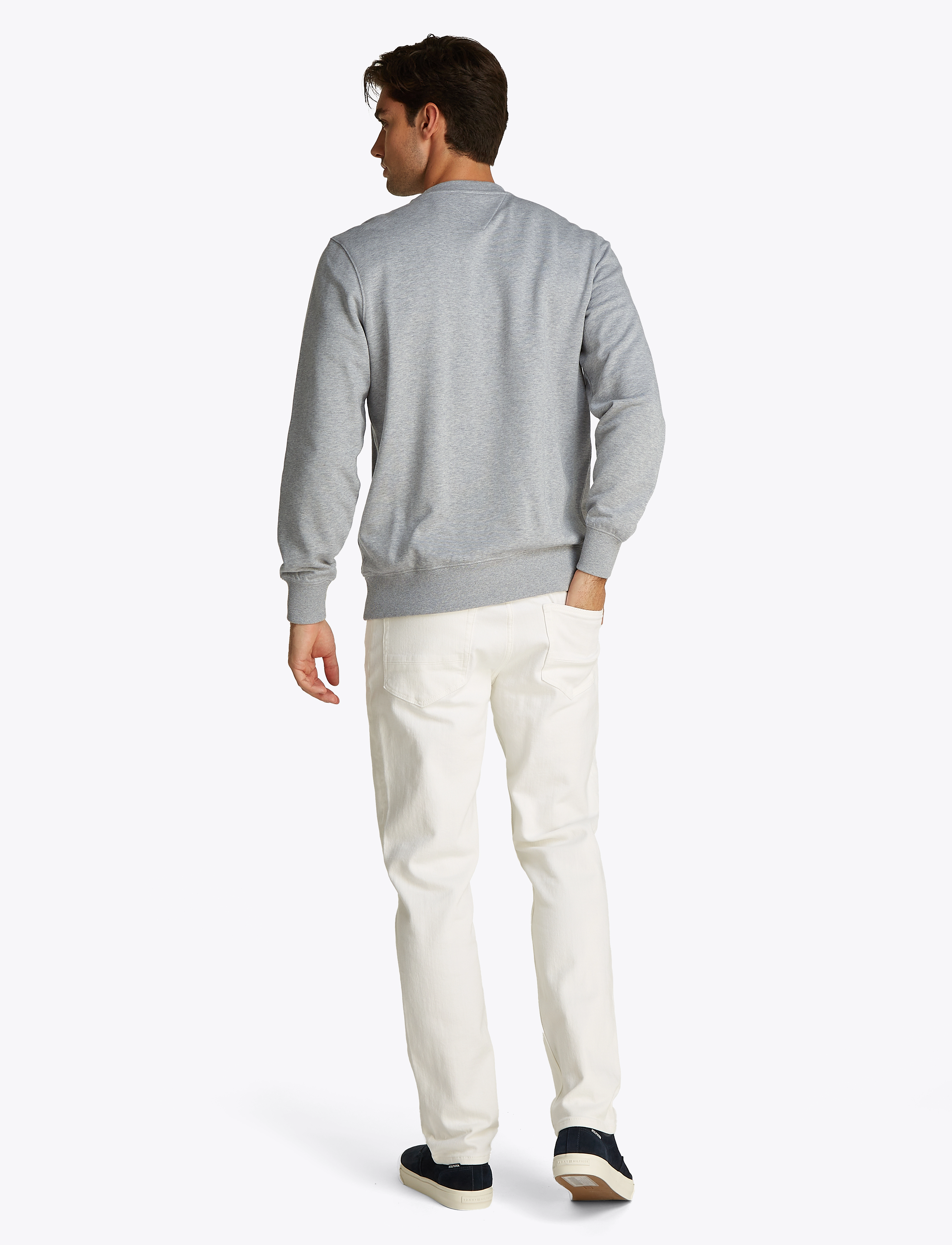 Tommy Hilfiger - HILFIGER STACK SWEATSHIRT - svetarit - grey heather bc04 vol32 - 2