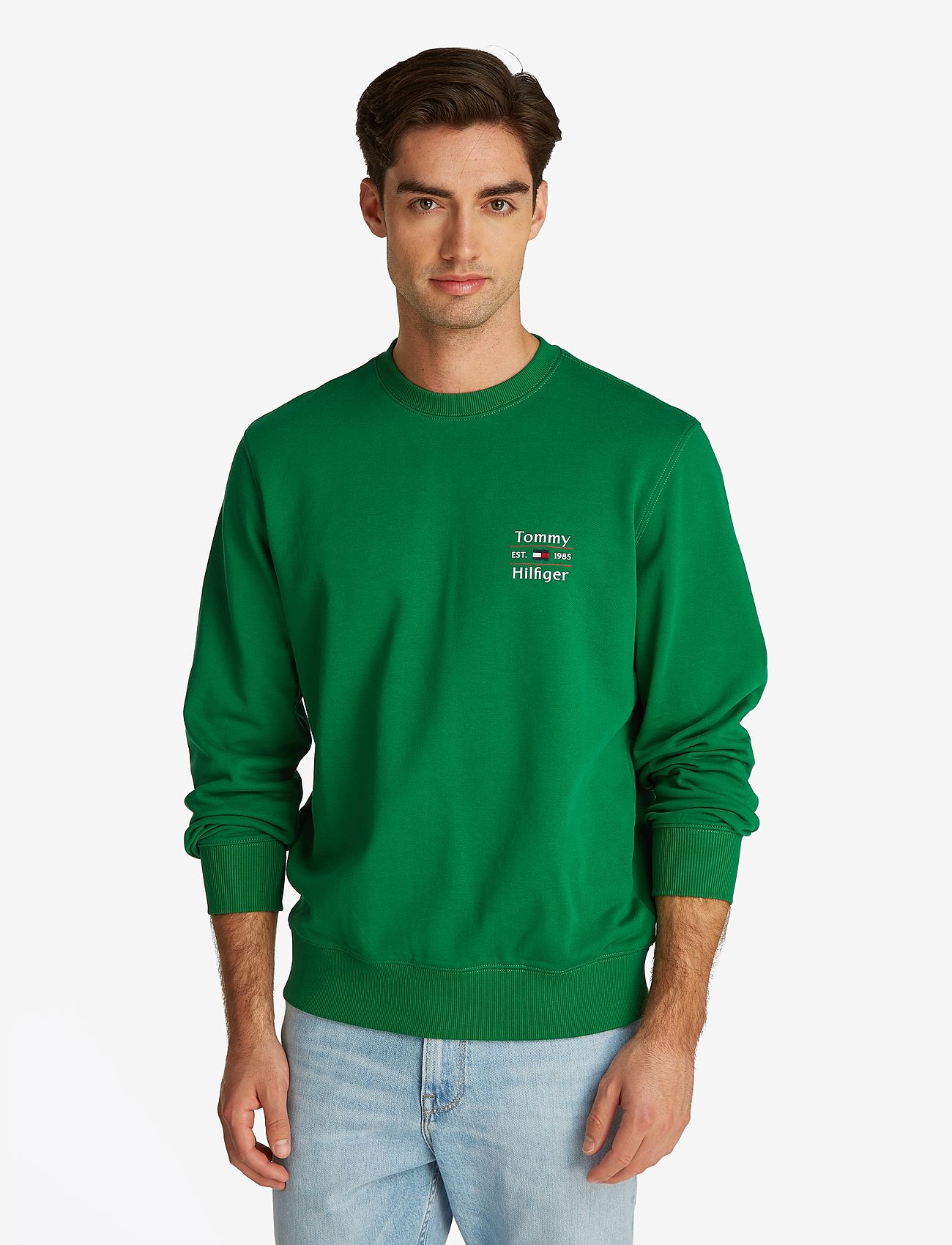 Tommy Hilfiger - HILFIGER STACK SWEATSHIRT - shop efter anledning - nouveau green 323 830 - 0