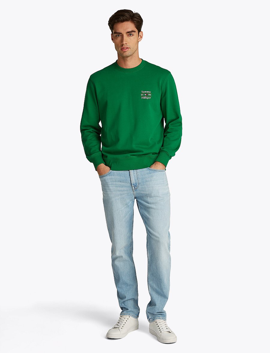 Tommy Hilfiger - HILFIGER STACK SWEATSHIRT - urlaubsfavoriten - nouveau green 323 830 - 4