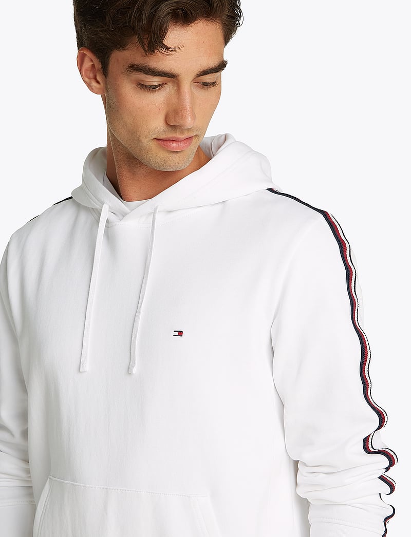 Tommy Hilfiger - GLOBAL STRIPE HOODY - hættetrøjer - white 658 170 - 3