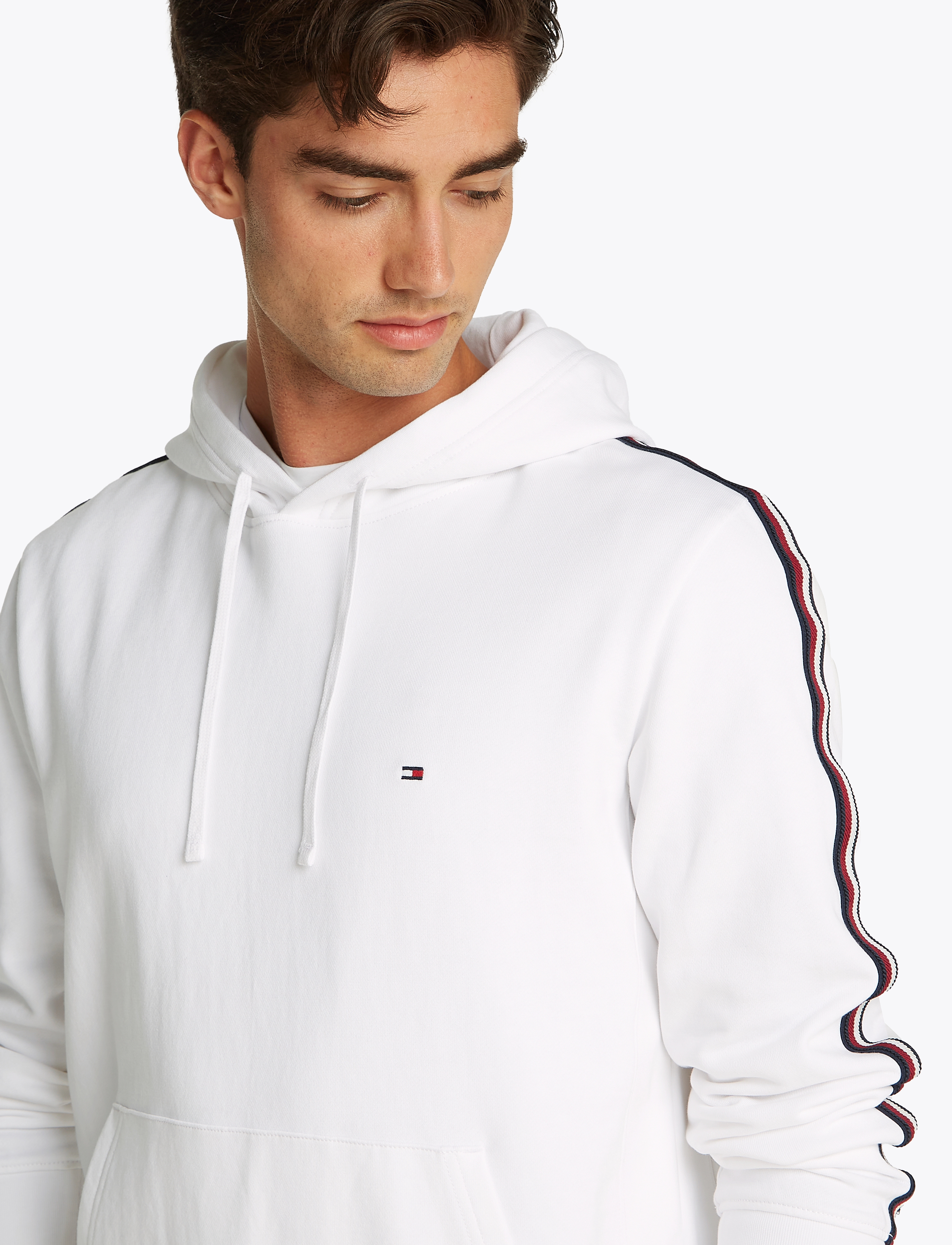 Tommy Hilfiger - GLOBAL STRIPE HOODY - white 658 170 - 3