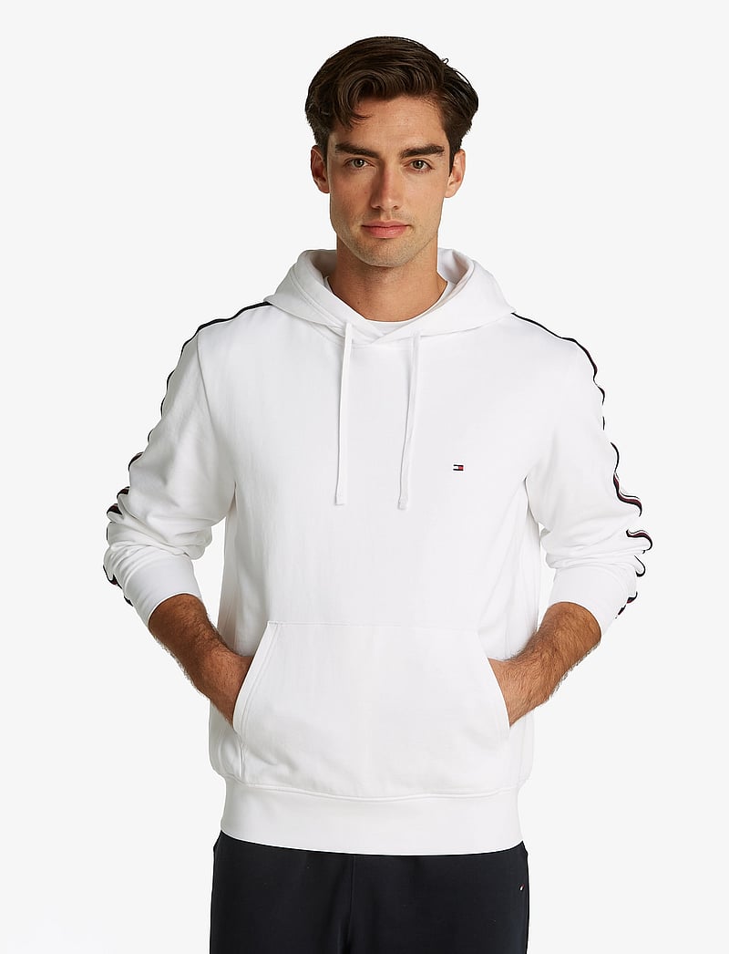 Tommy Hilfiger - GLOBAL STRIPE HOODY - hættetrøjer - white 658 170 - 4