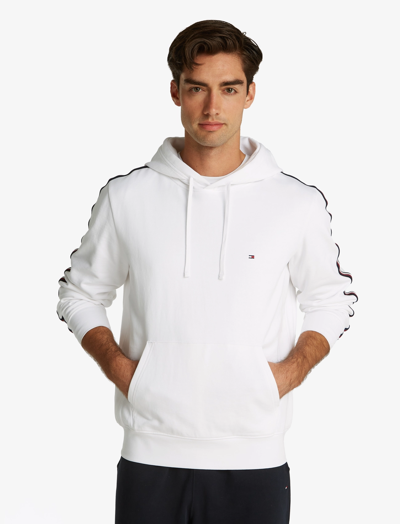 Tommy Hilfiger - GLOBAL STRIPE HOODY - white 658 170 - 4