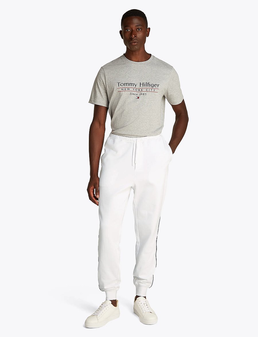 Tommy Hilfiger - GLOBAL STRIPE SWEATPANTS - white 658 170 - 0
