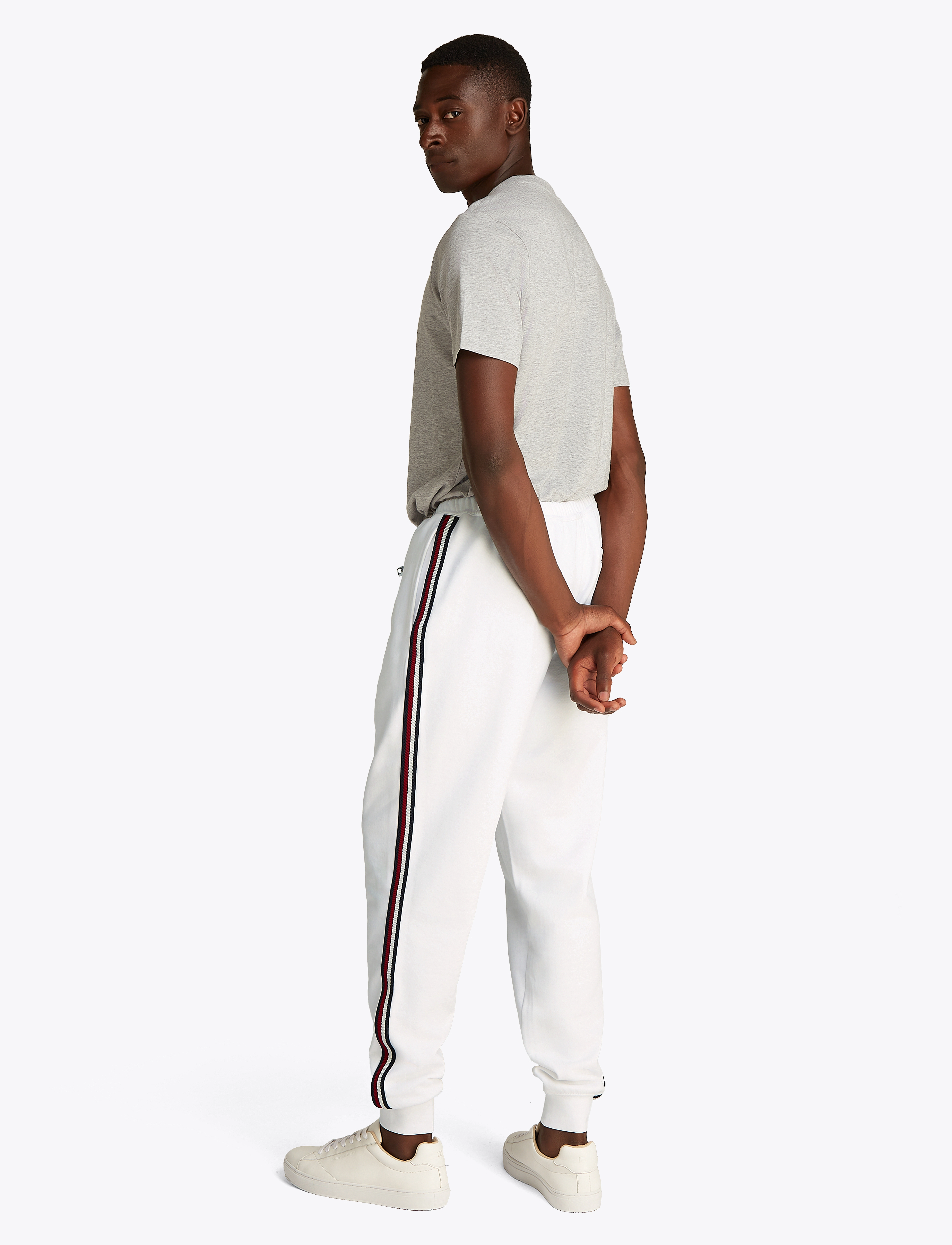 Tommy Hilfiger - GLOBAL STRIPE SWEATPANTS - white 658 170 - 5