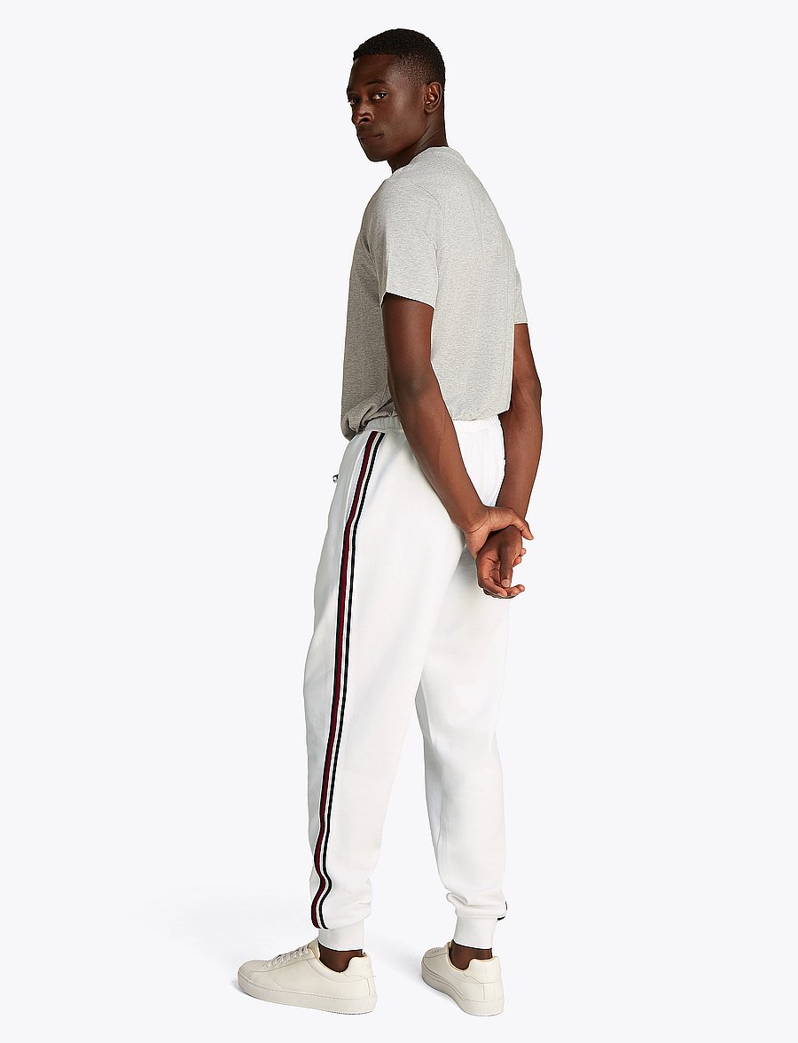 Tommy Hilfiger - GLOBAL STRIPE SWEATPANTS - white 658 170 - 5
