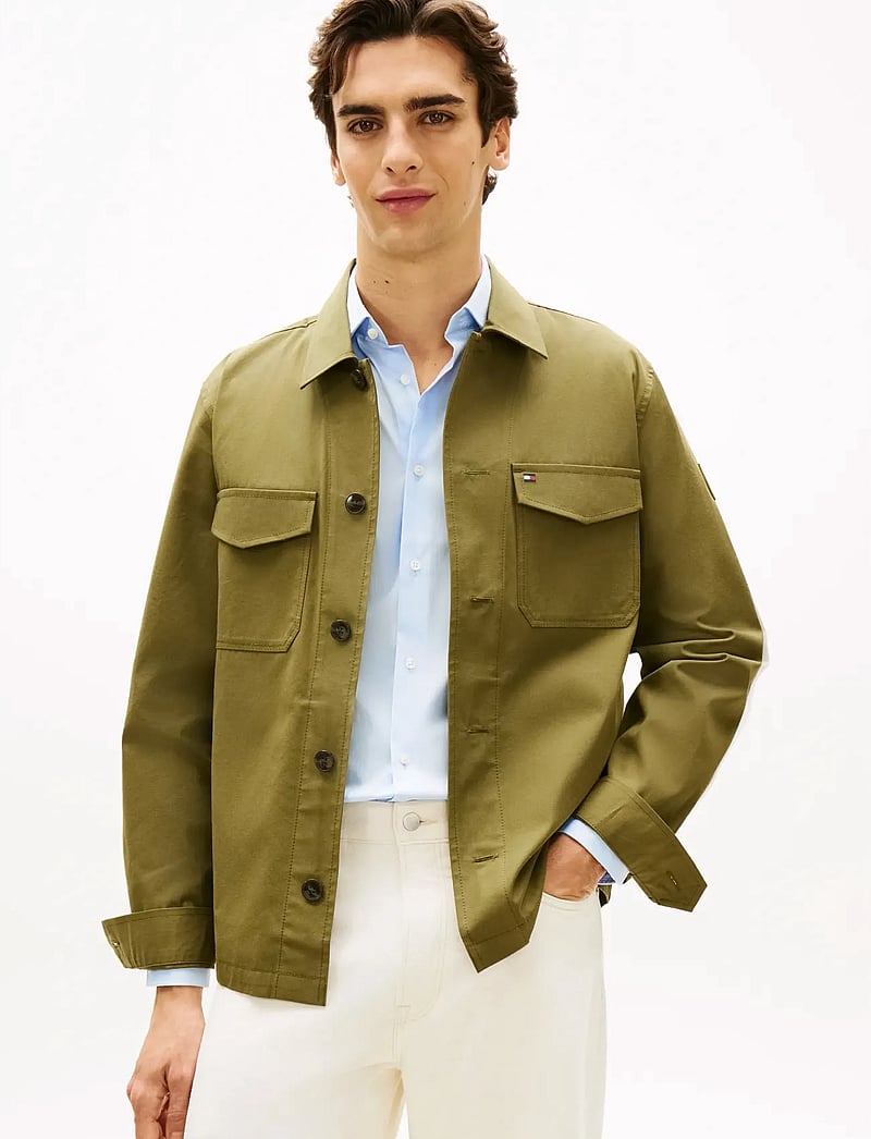 Tommy Hilfiger - COTTON NYLON SHIRT JACKET - shop efter anledning - dark artichoke - 0