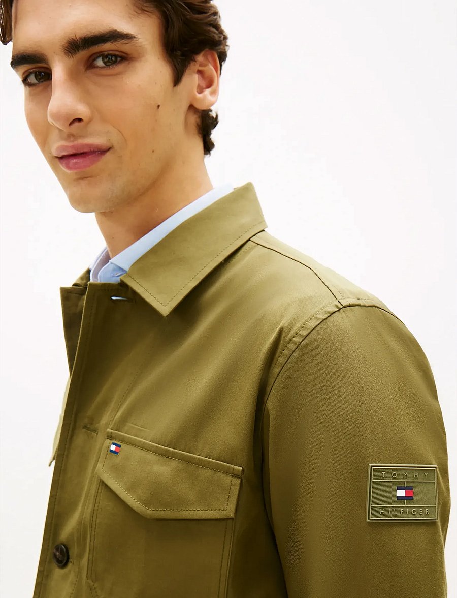 Tommy Hilfiger - COTTON NYLON SHIRT JACKET - nach anlass kaufen - dark artichoke - 4