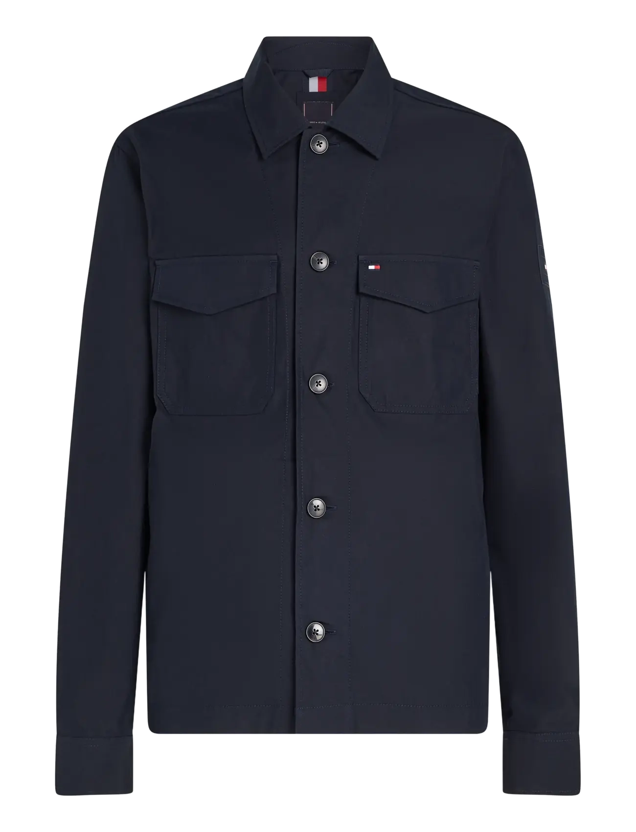 Tommy Hilfiger COTTON NYLON SHIRT JACKET - Overshirts - DESERT SKY / navy