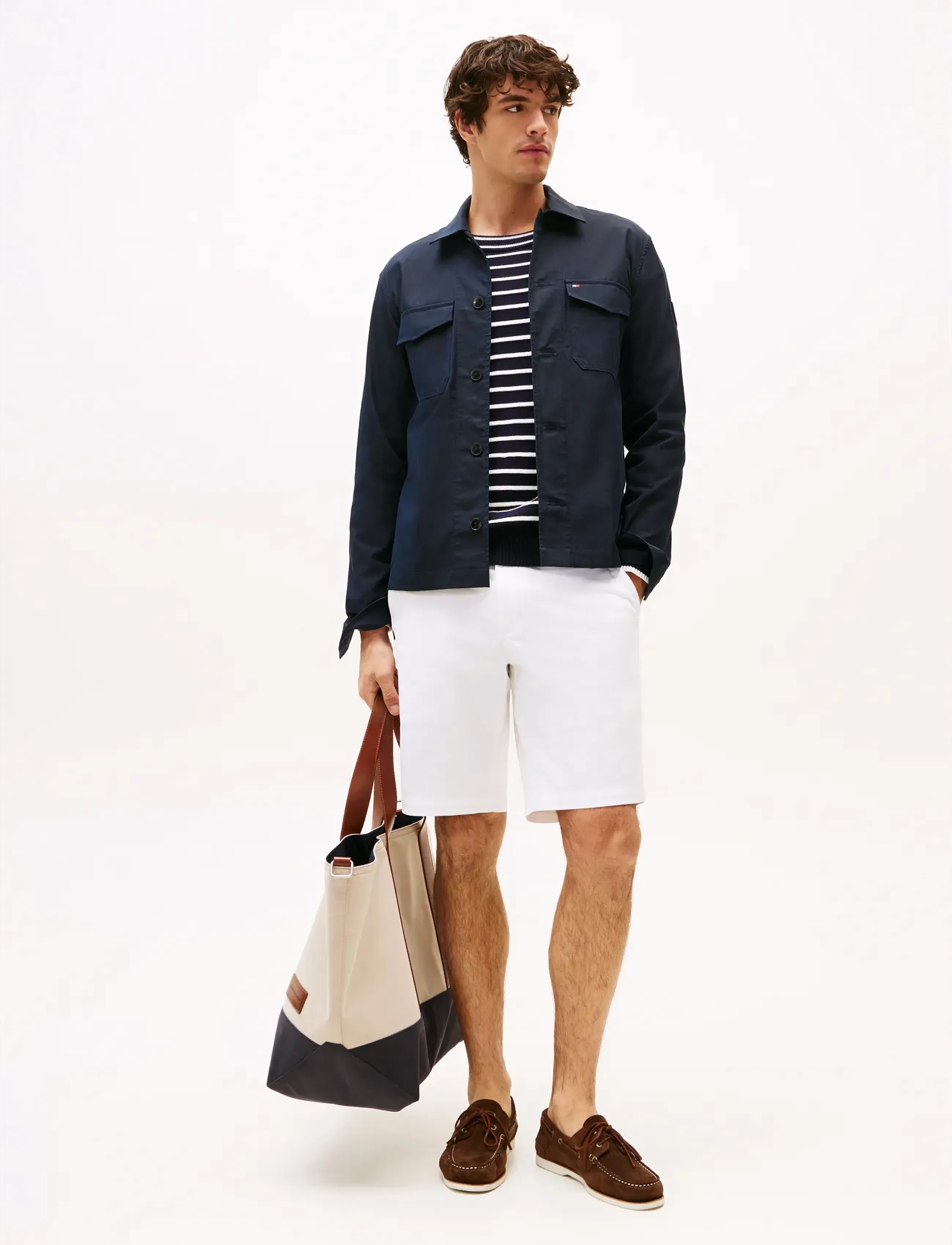 Tommy Hilfiger - COTTON NYLON SHIRT JACKET - shoppa efter tillfälle - desert sky - 4