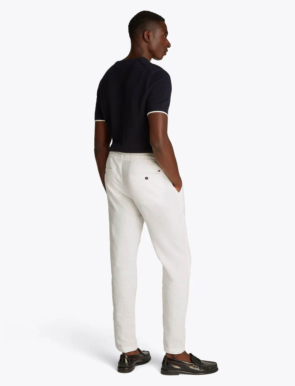 Tommy Hilfiger - HARLEM SORONA LINEN - hørbukser - ivory silk - 2