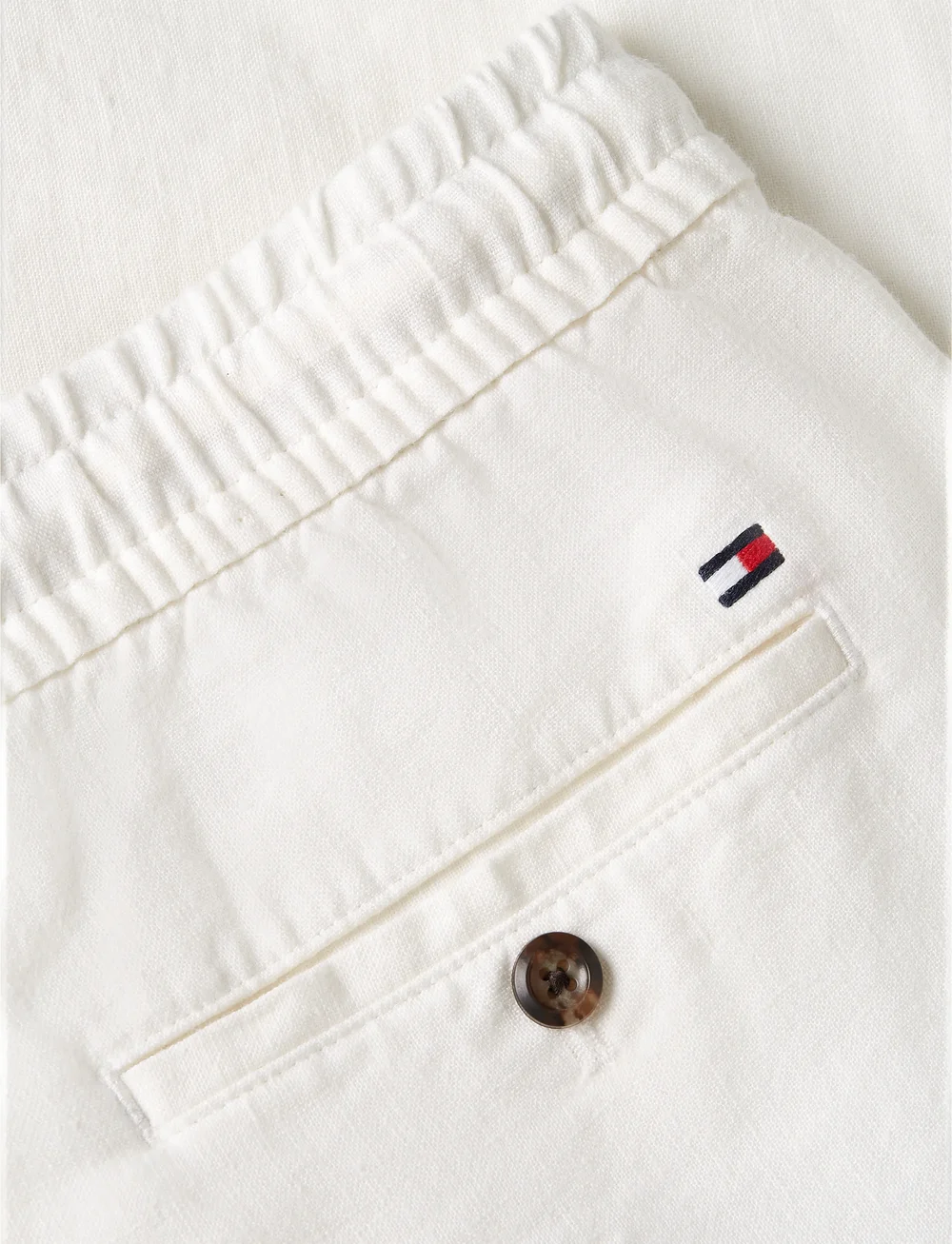 Tommy Hilfiger - HARLEM SORONA LINEN - hørbukser - ivory silk - 4