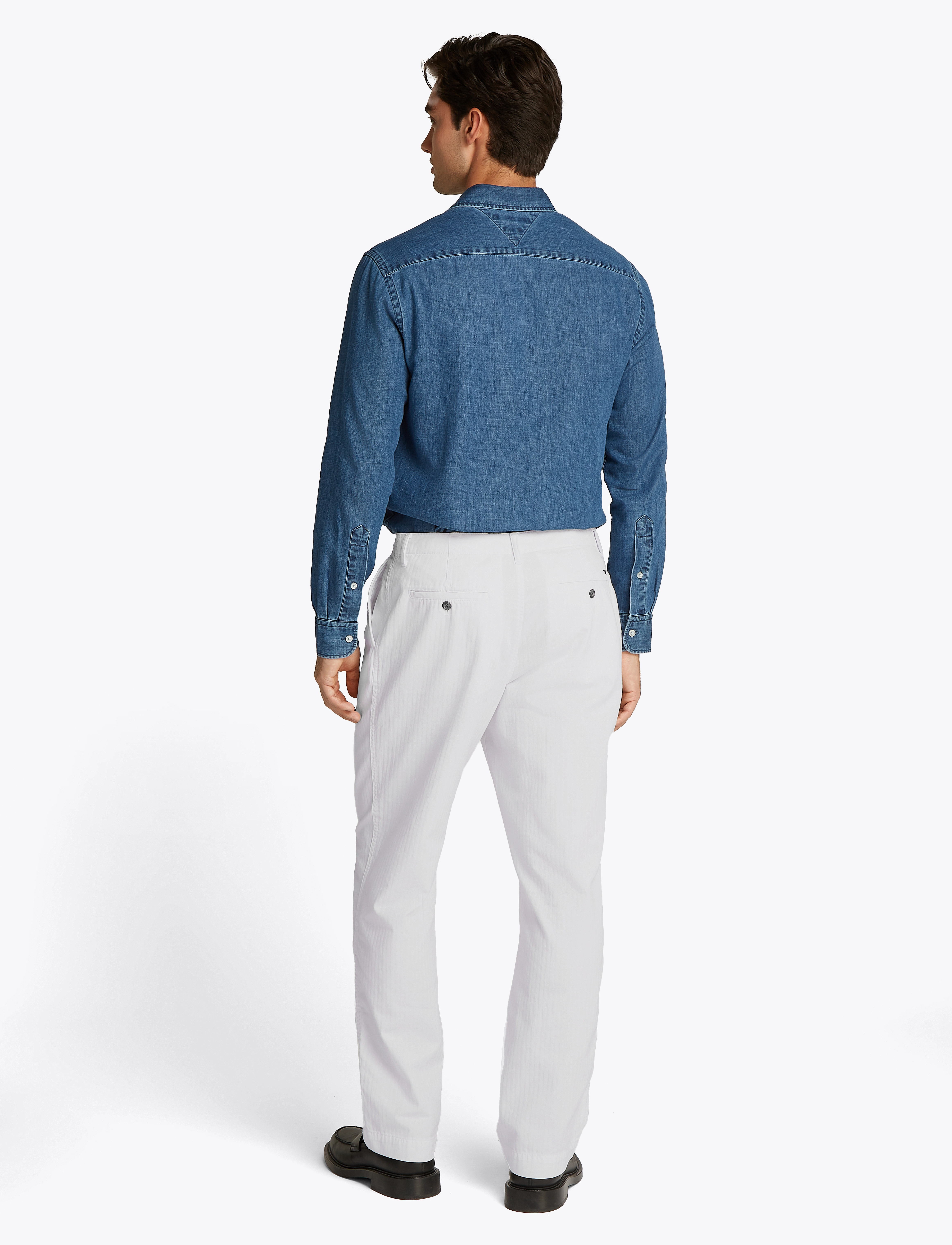 Tommy Hilfiger - MURRAY HERRINGBONE CHINO - mænd - th optic white - 4