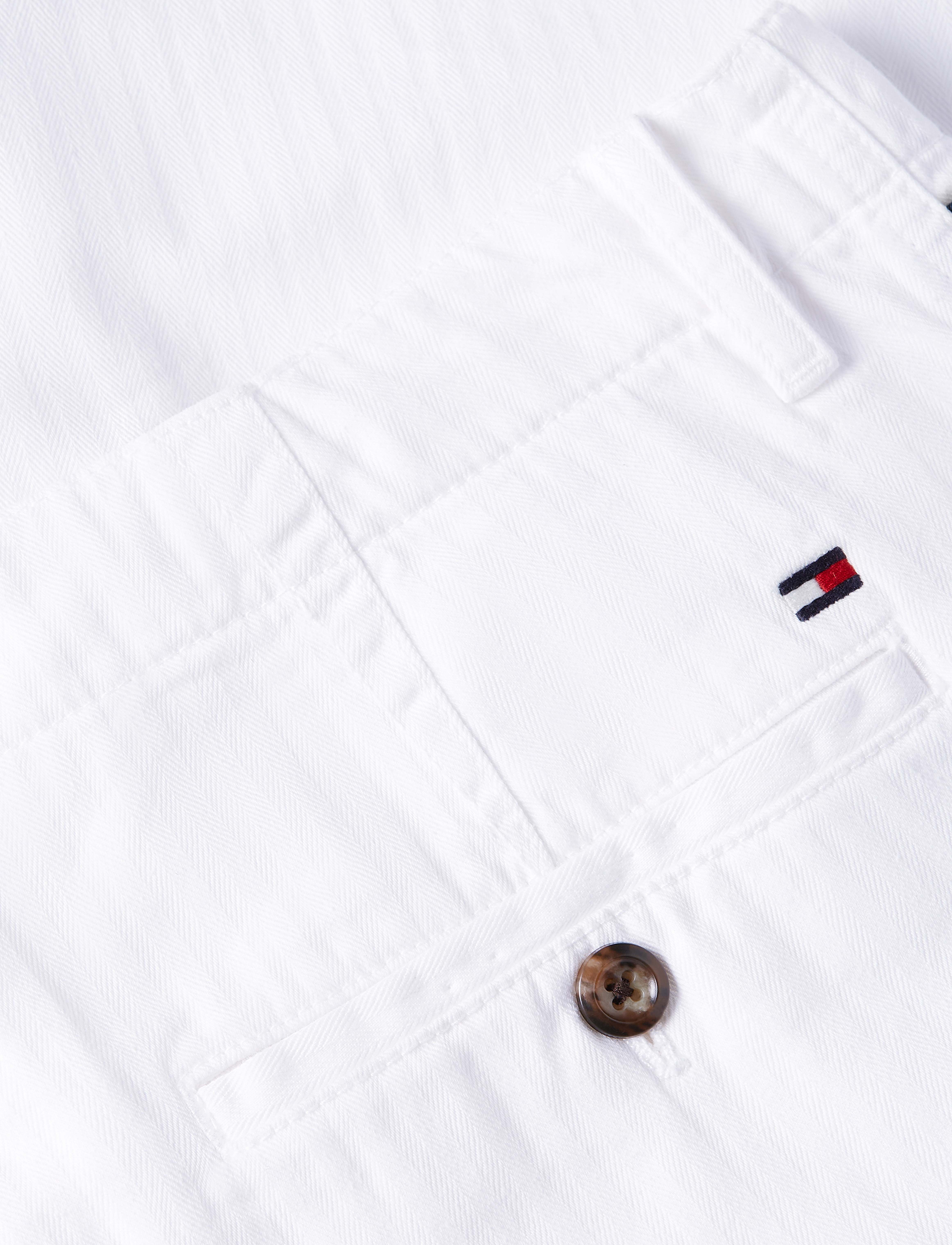 Tommy Hilfiger - MURRAY HERRINGBONE CHINO - mænd - th optic white - 3