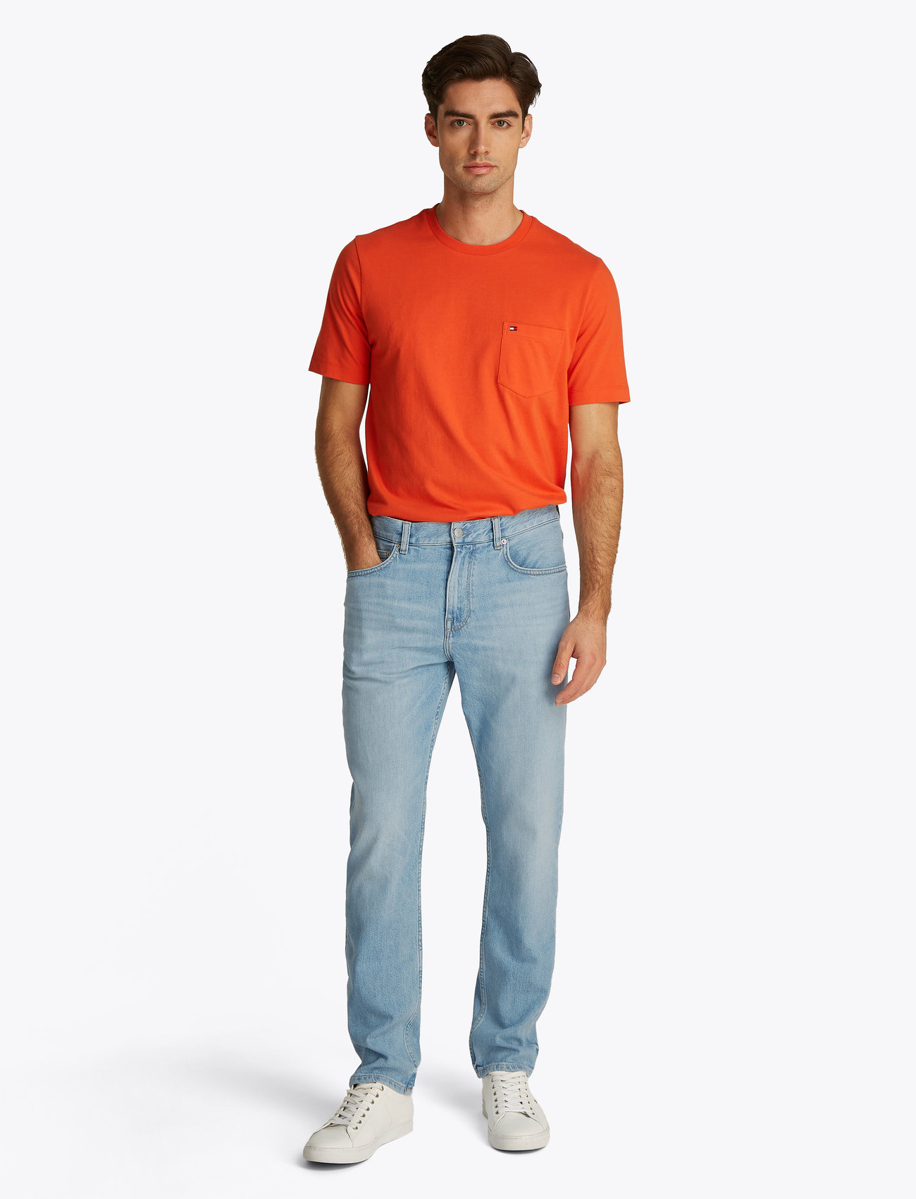 Tommy Hilfiger - SLIM STRAIGHT DENTON HERON BLUE - tavalised teksad - heron blue - 0