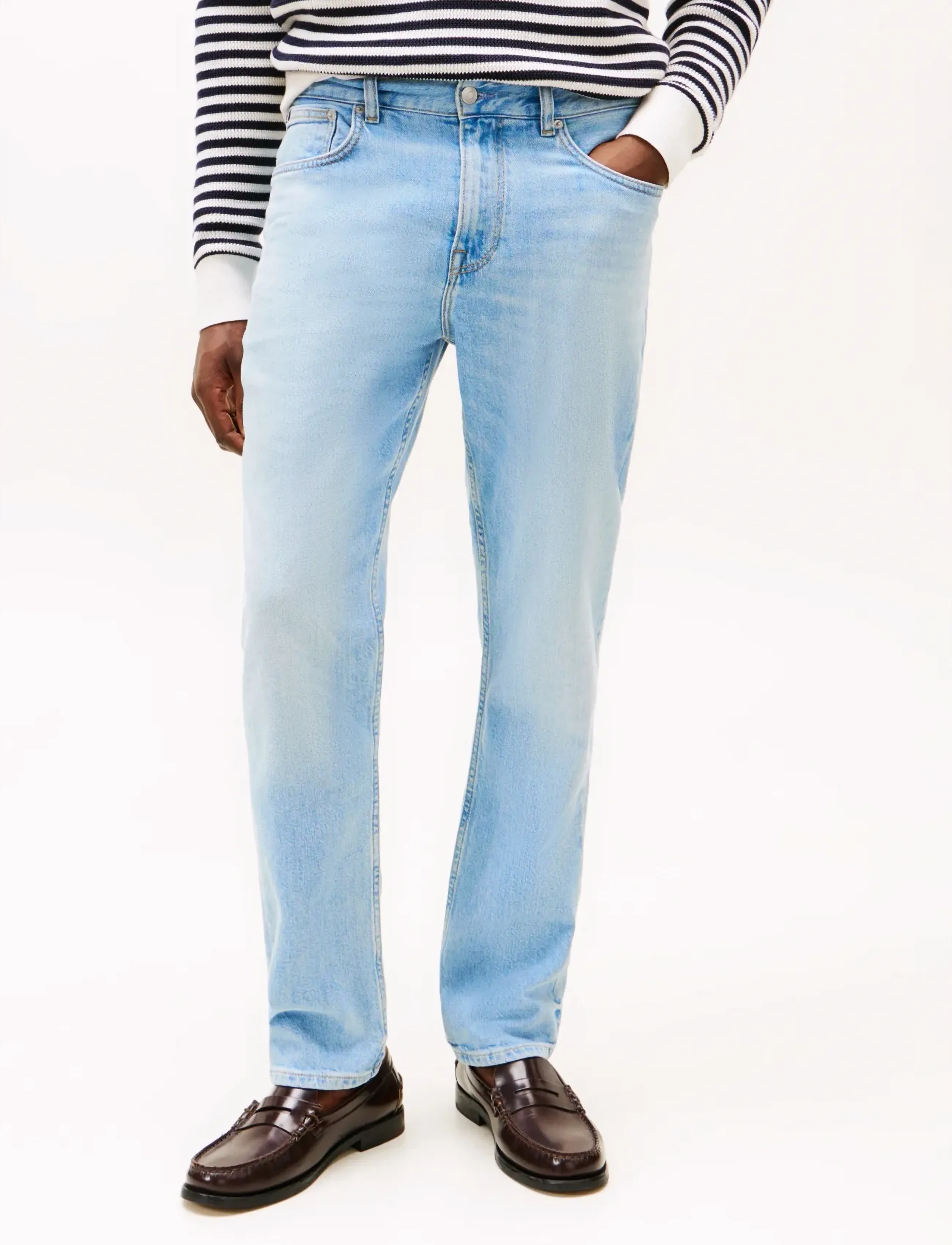 Tommy Hilfiger STRAIGHT DENTON STR HERON BLUE - Denim clothing - HERON BLUE / blue