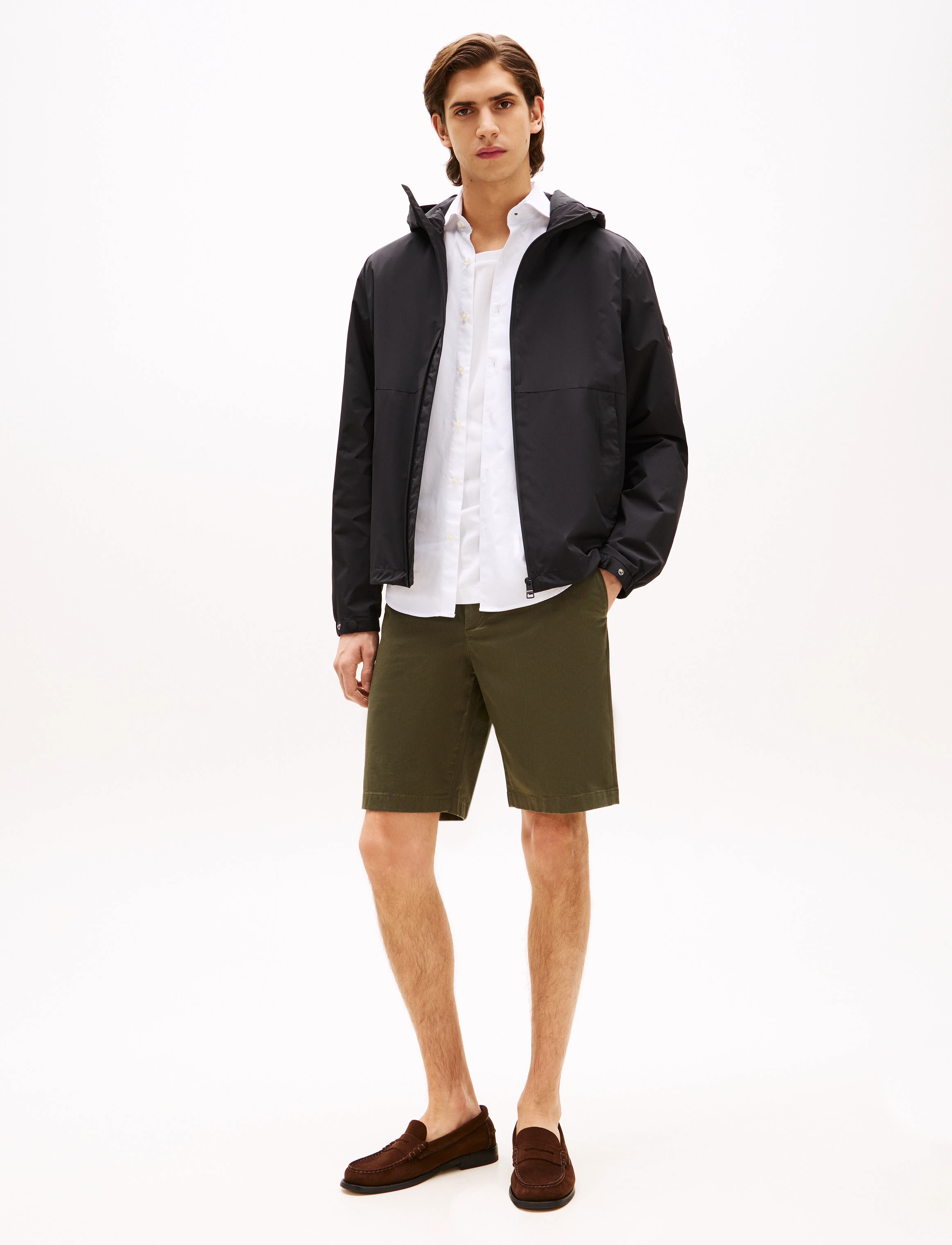 Tommy Hilfiger - HARLEM PRINTED STRUCTURE SHORT - casual shorts - army green - 3