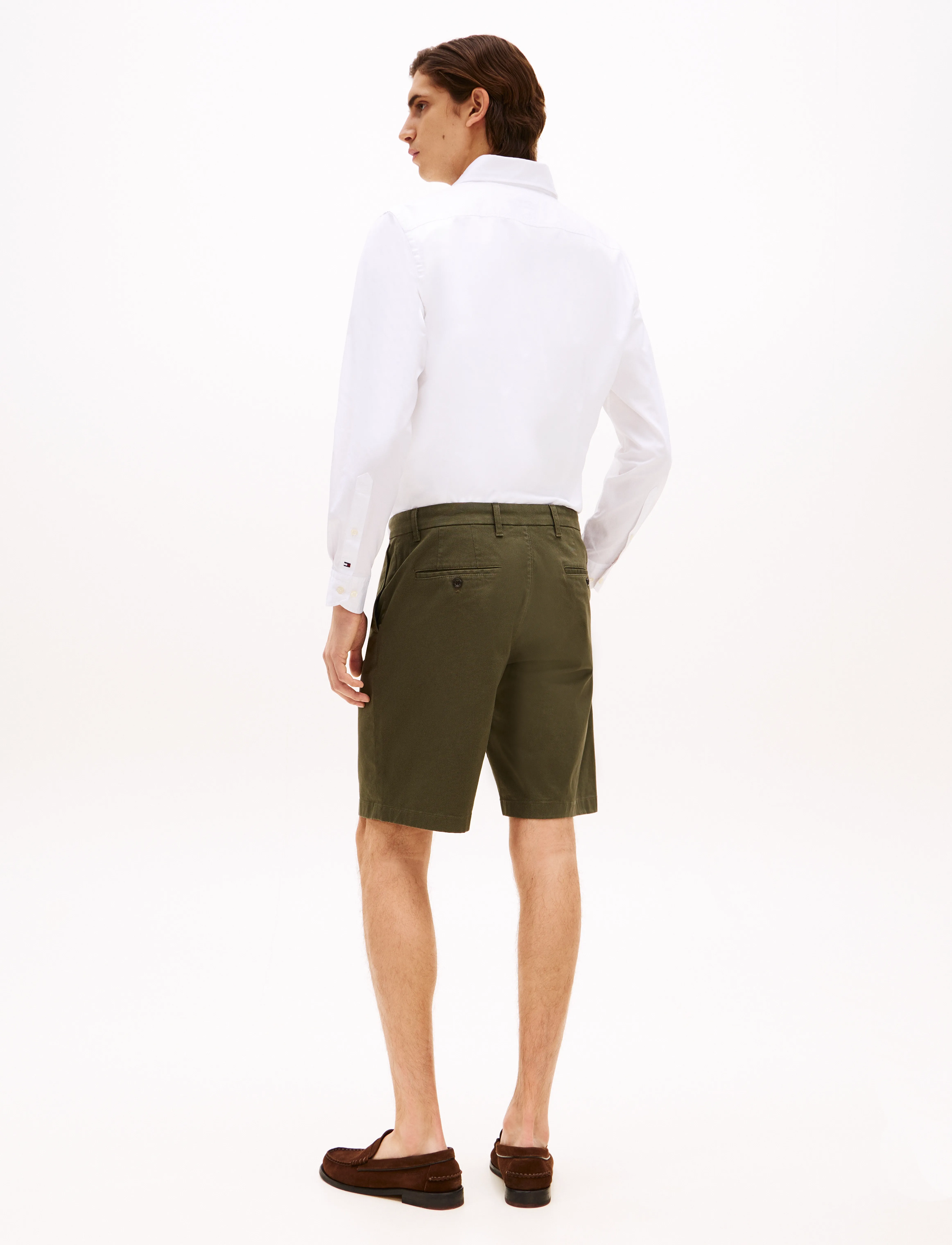 Tommy Hilfiger - HARLEM PRINTED STRUCTURE SHORT - casual shorts - army green - 4