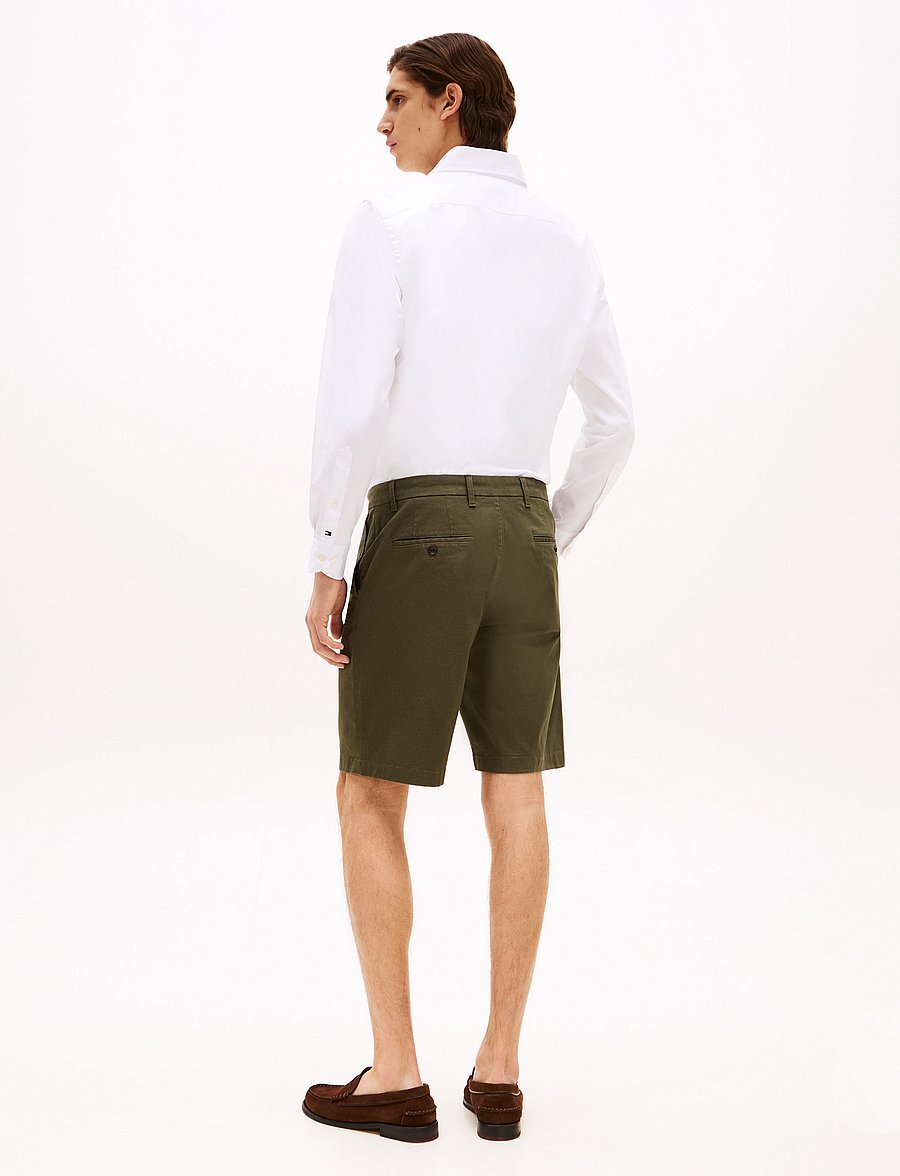Tommy Hilfiger - HARLEM PRINTED STRUCTURE SHORT - lühikesed vabaajapüksid - army green - 4