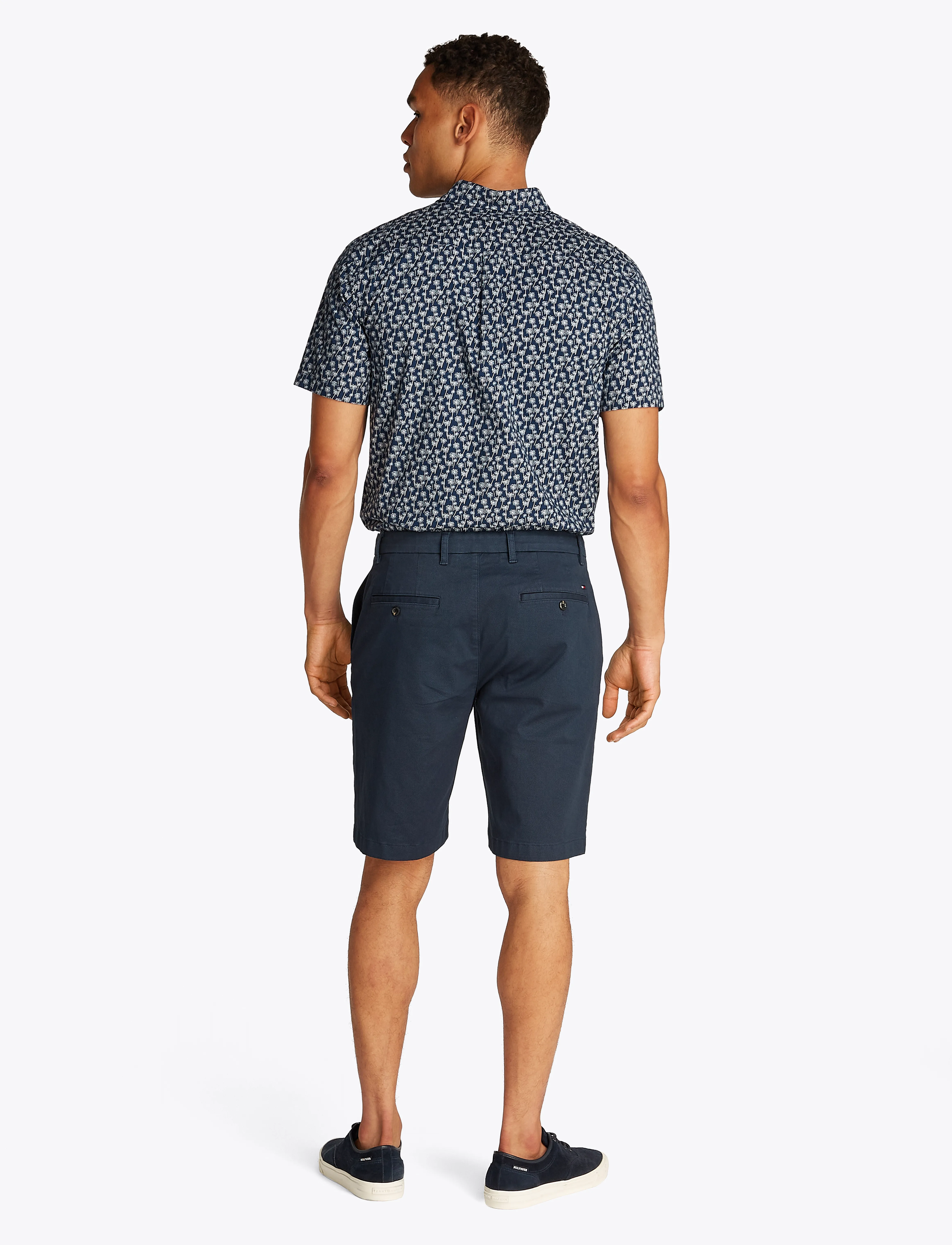 Tommy Hilfiger - HARLEM PRINTED STRUCTURE SHORT - casual shorts - desert sky - 1