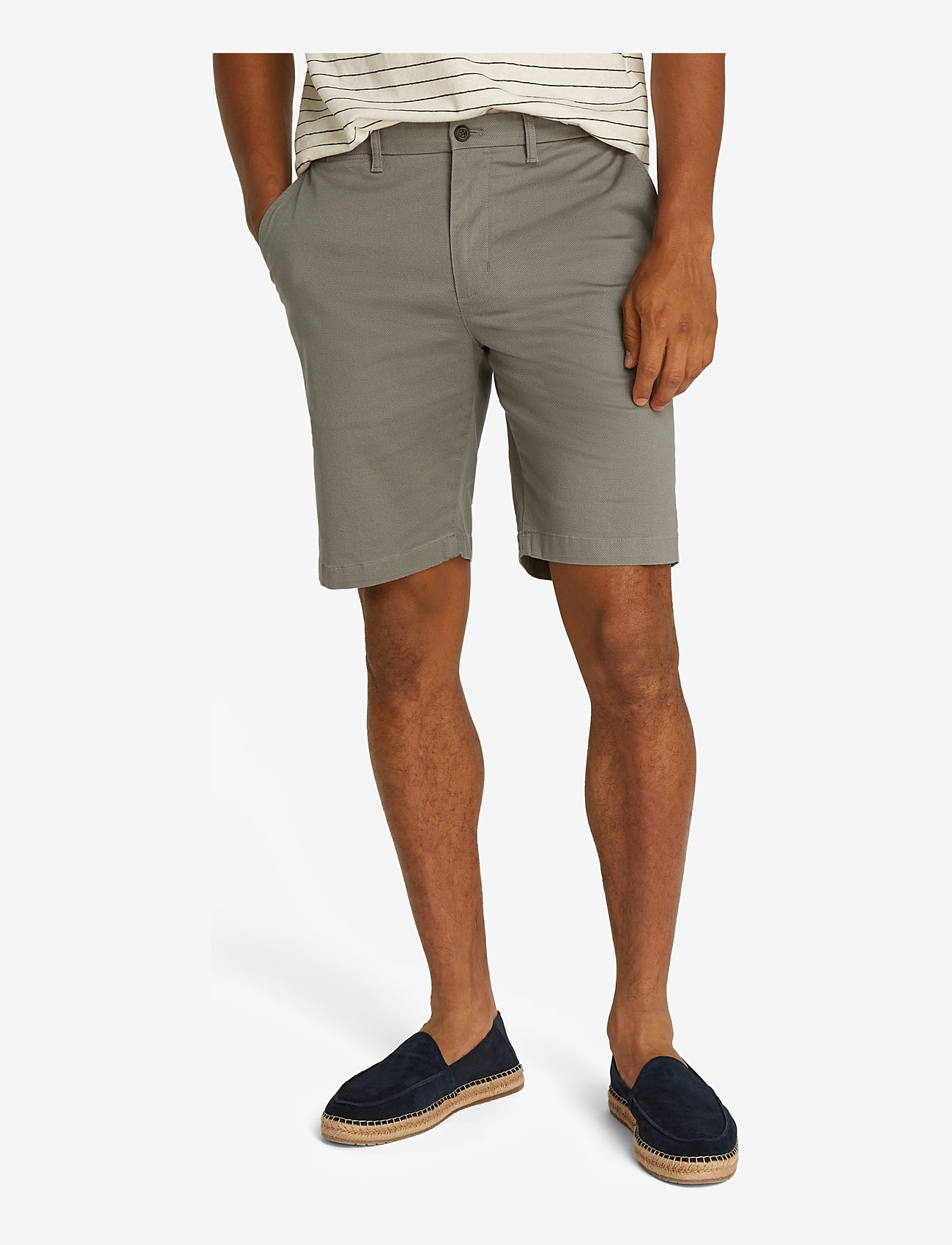 Tommy Hilfiger - HARLEM PRINTED STRUCTURE SHORT - casual shorts - hydrogen grey - 0