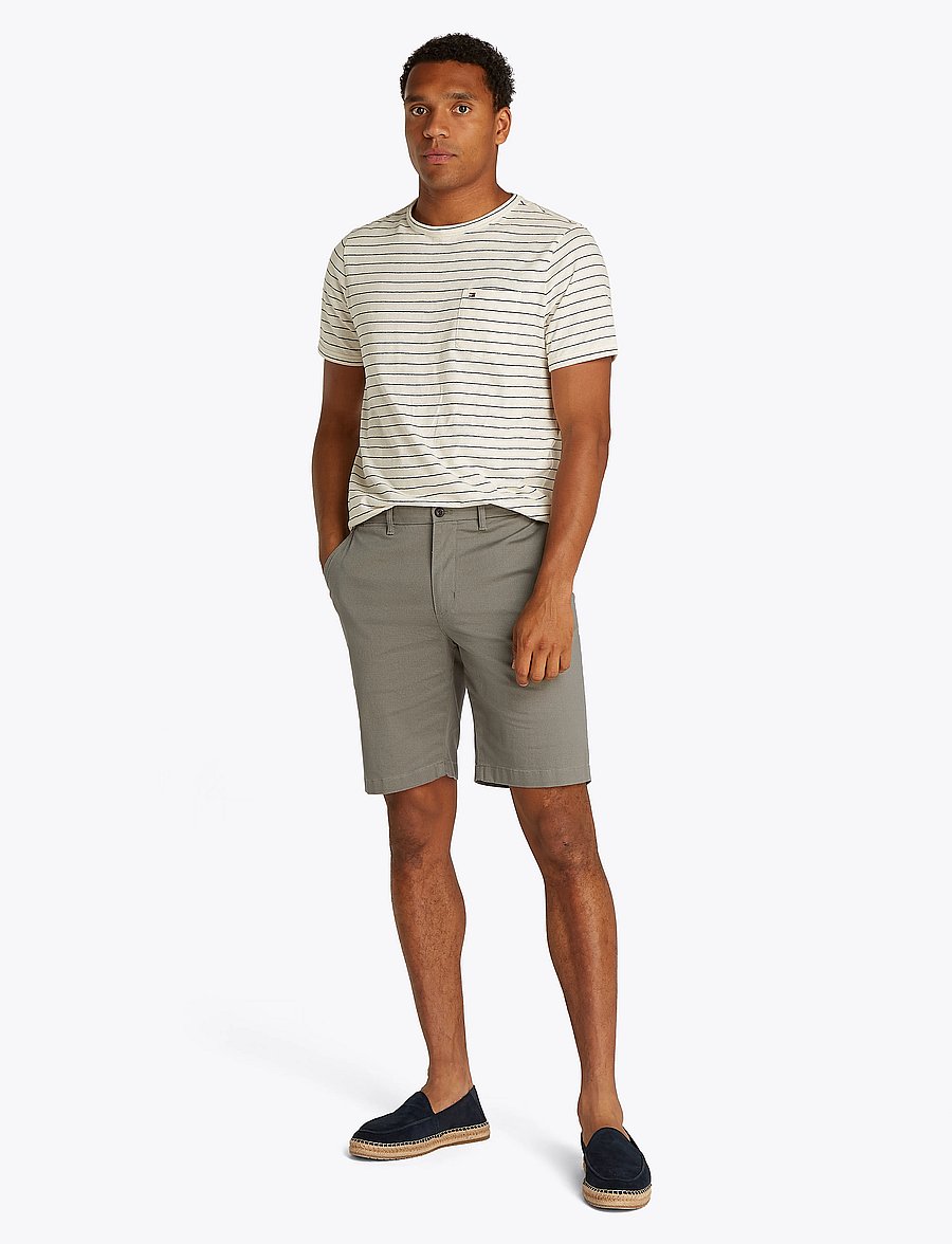 Tommy Hilfiger - HARLEM PRINTED STRUCTURE SHORT - casual shorts - hydrogen grey - 3